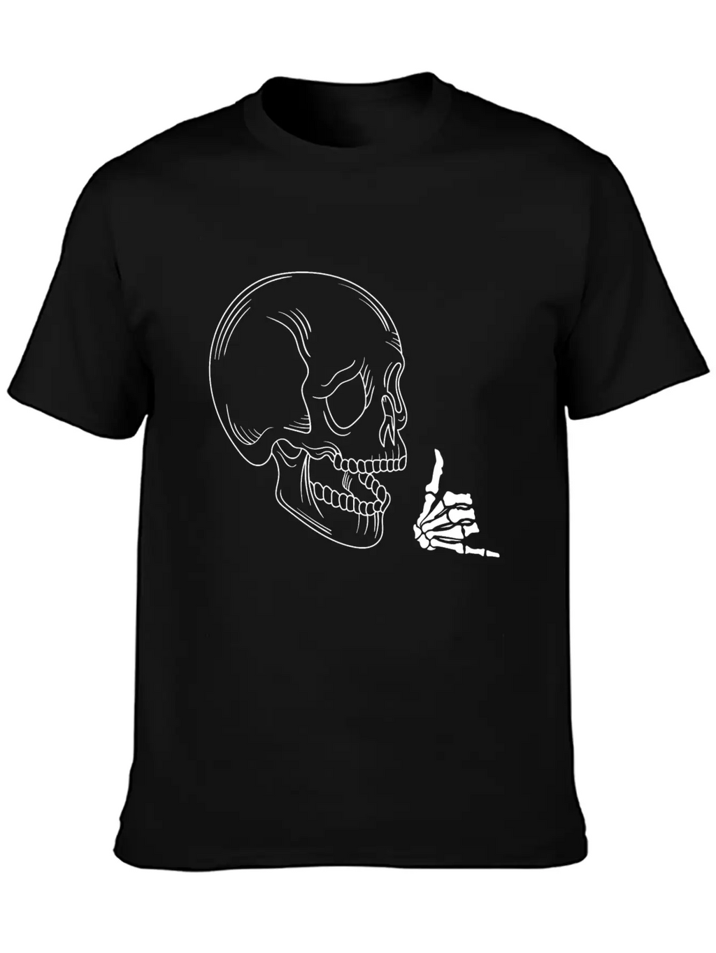 Rocking Skull Unisex Casual T-Shirt – Clean Design For Daily Comfort