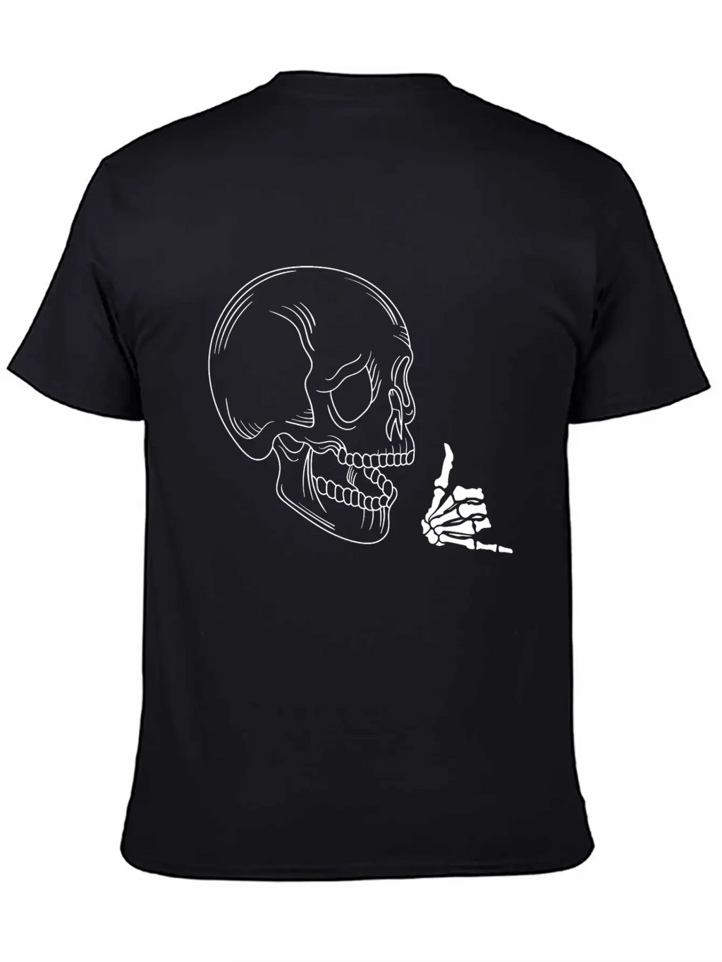 Rocking Skull Unisex Casual T-Shirt – Clean Design For Daily Comfort