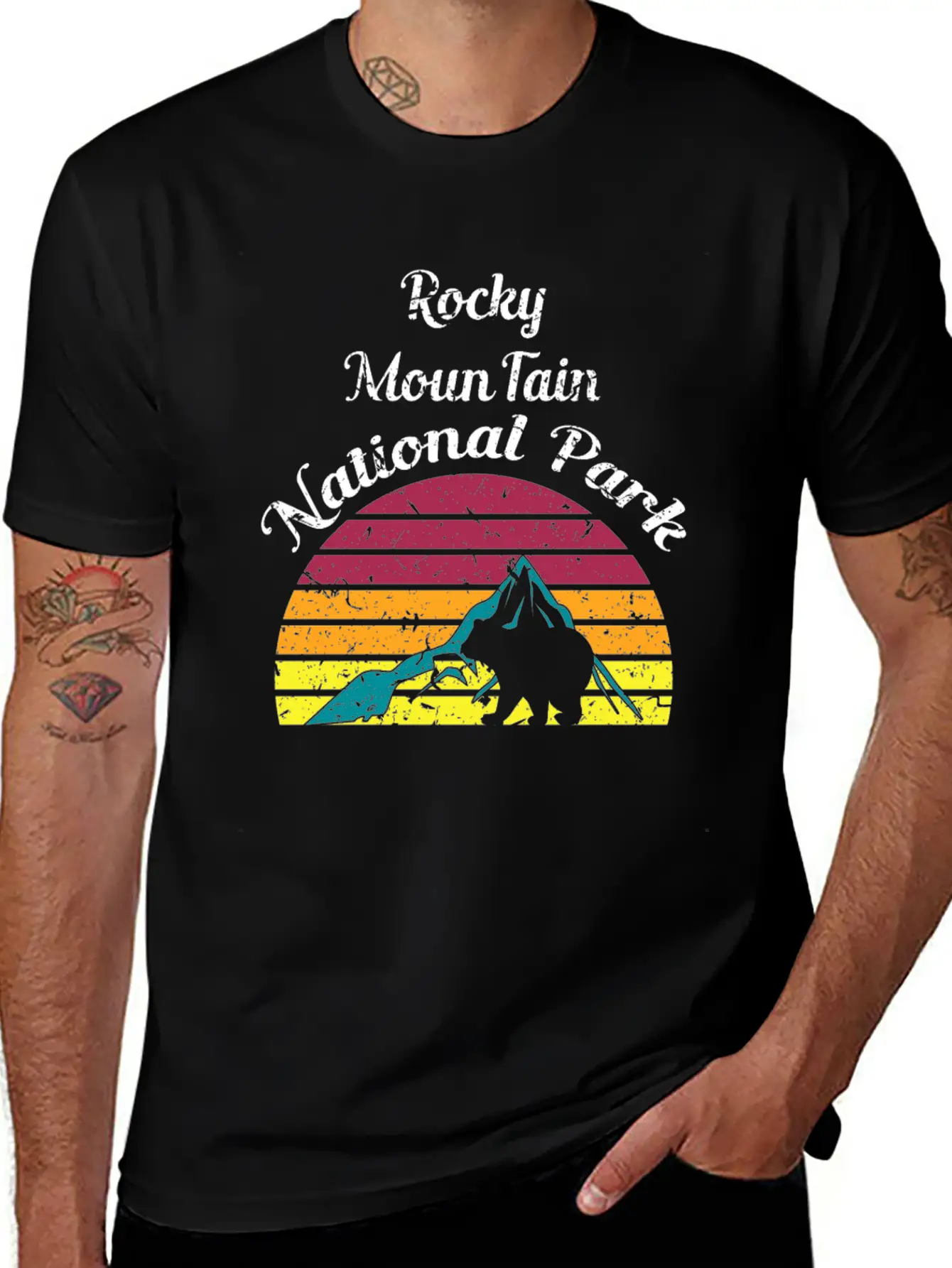 Rocky Mountain National Park Breathable Soft Cotton T-Shirt – Timeless Casual Look