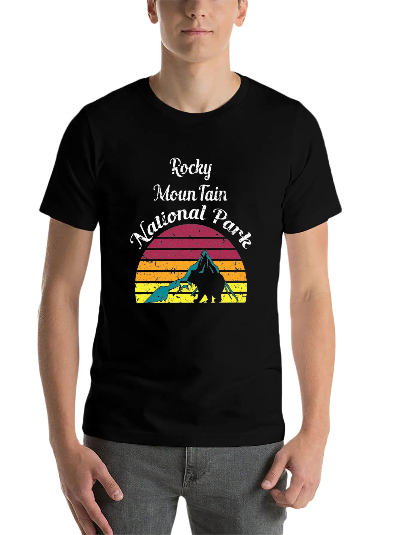 Rocky Mountain National Park Breathable Soft Cotton T-Shirt – Timeless Casual Look