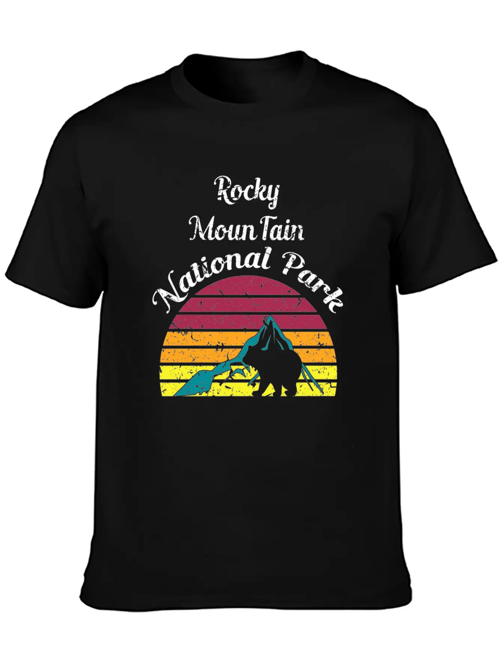 Rocky Mountain National Park Breathable Soft Cotton T-Shirt – Timeless Casual Look