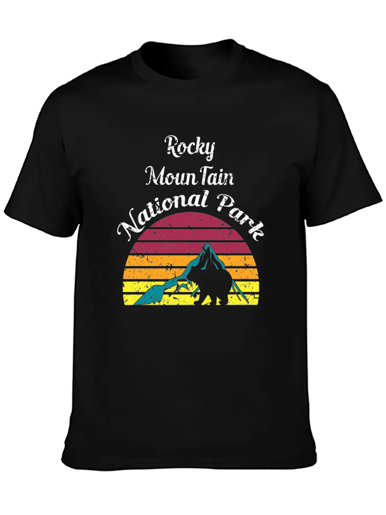 Rocky Mountain National Park Breathable Soft Cotton T-Shirt – Timeless Casual Look