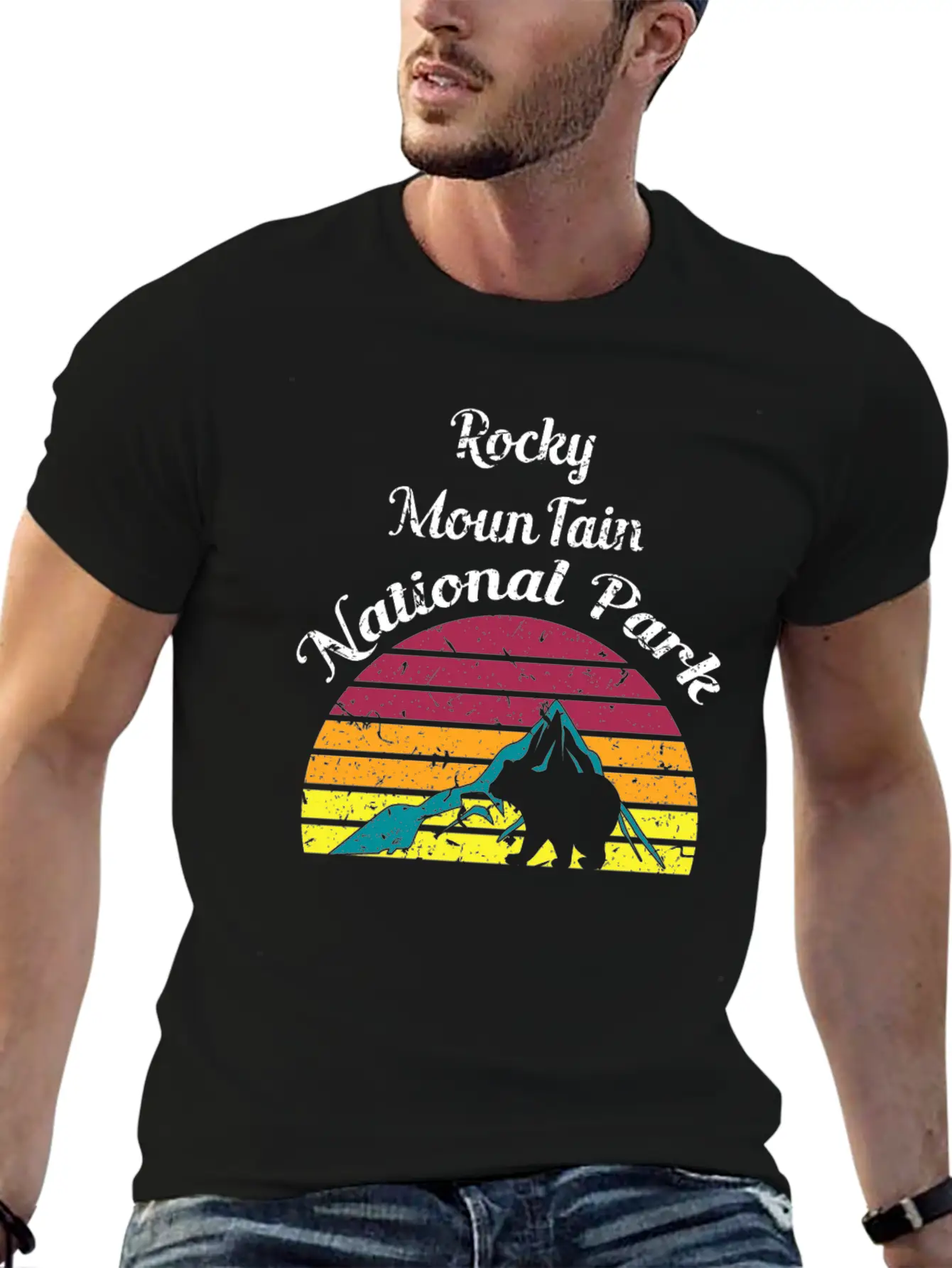 Rocky Mountain National Park Breathable Soft Cotton T-Shirt – Timeless Casual Look