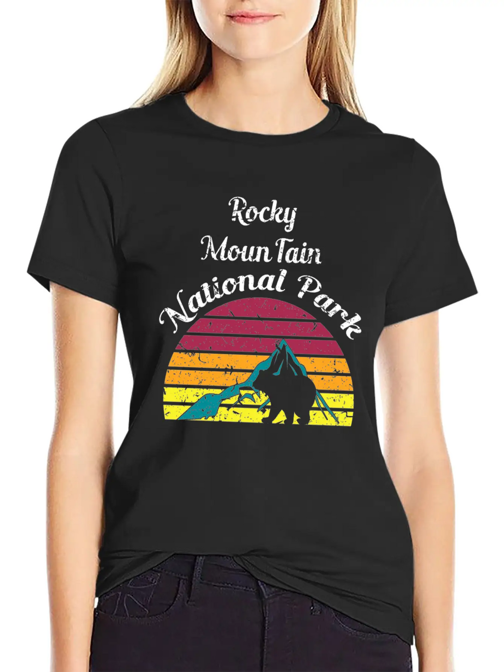 Rocky Mountain National Park Breathable Soft Cotton T-Shirt – Timeless Casual Look
