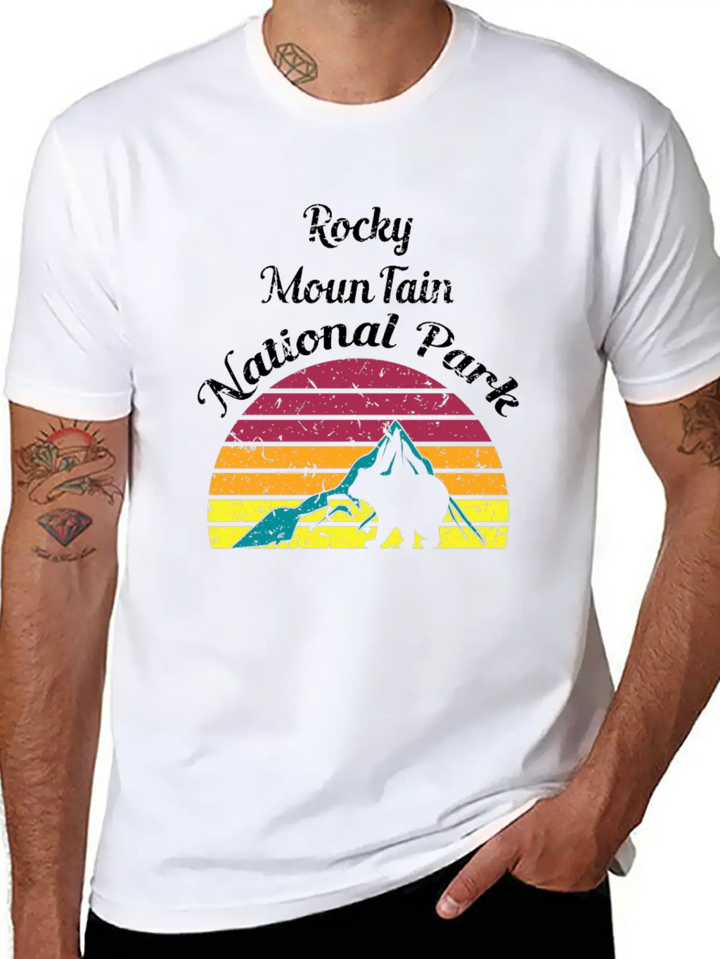 Rocky Mountain National Park Breathable Soft Cotton T-Shirt – Timeless Casual Look