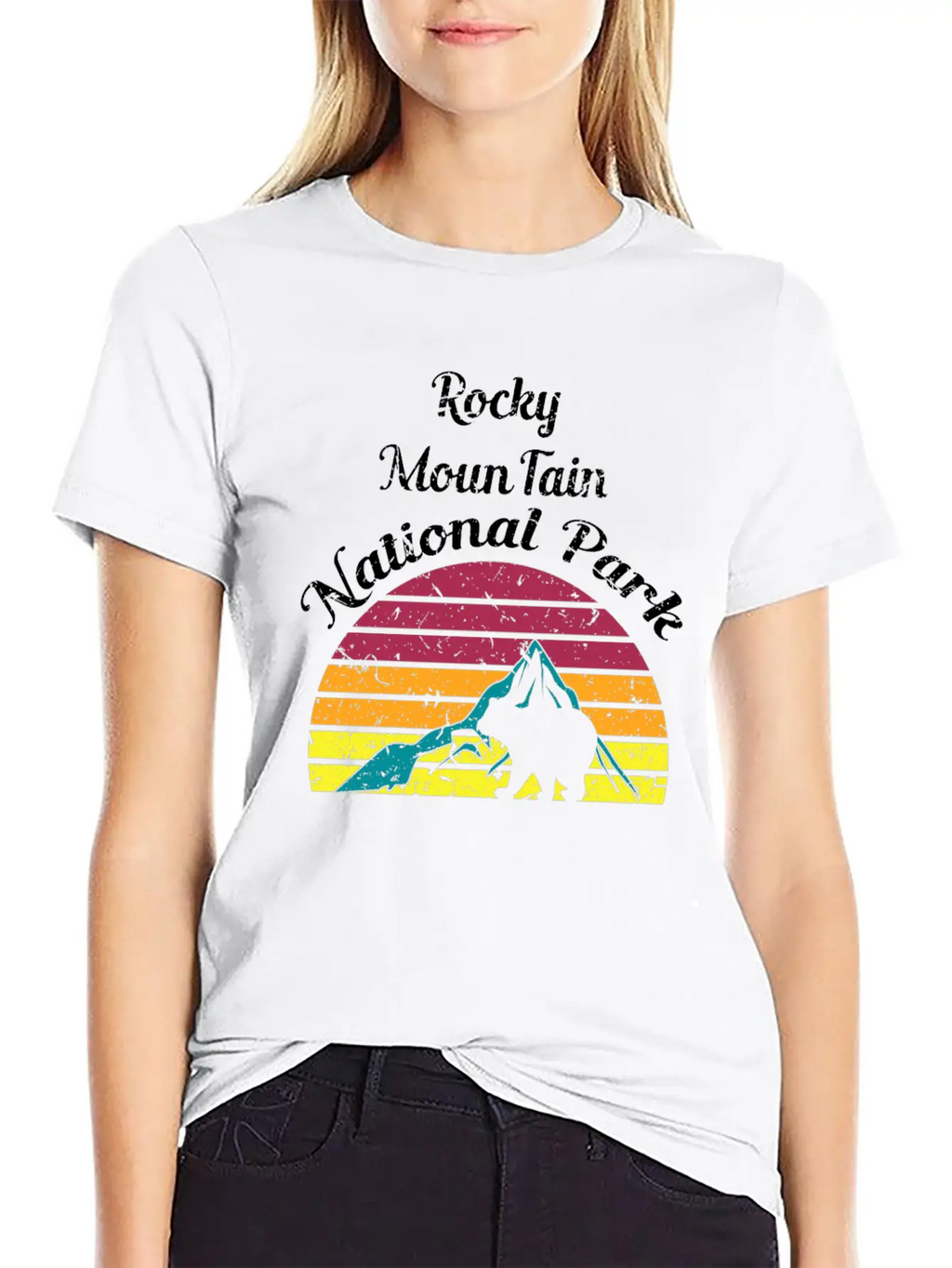 Rocky Mountain National Park Breathable Soft Cotton T-Shirt – Timeless Casual Look