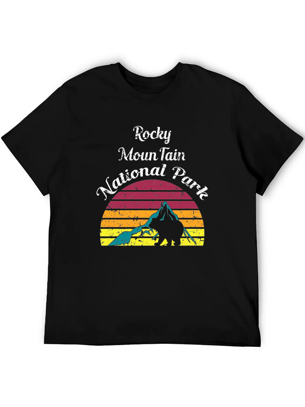 Rocky Mountain National Park Breathable Soft Cotton T-Shirt – Timeless Casual Look