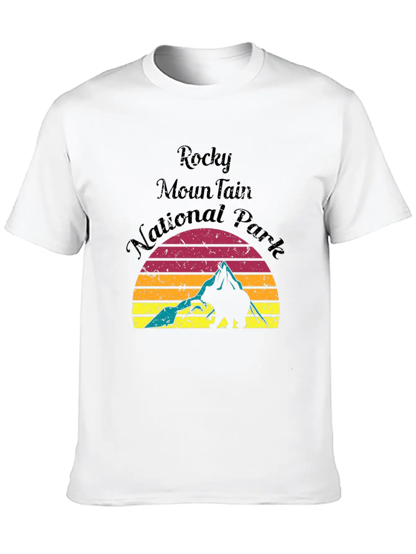 Rocky Mountain National Park Breathable Soft Cotton T-Shirt – Timeless Casual Look