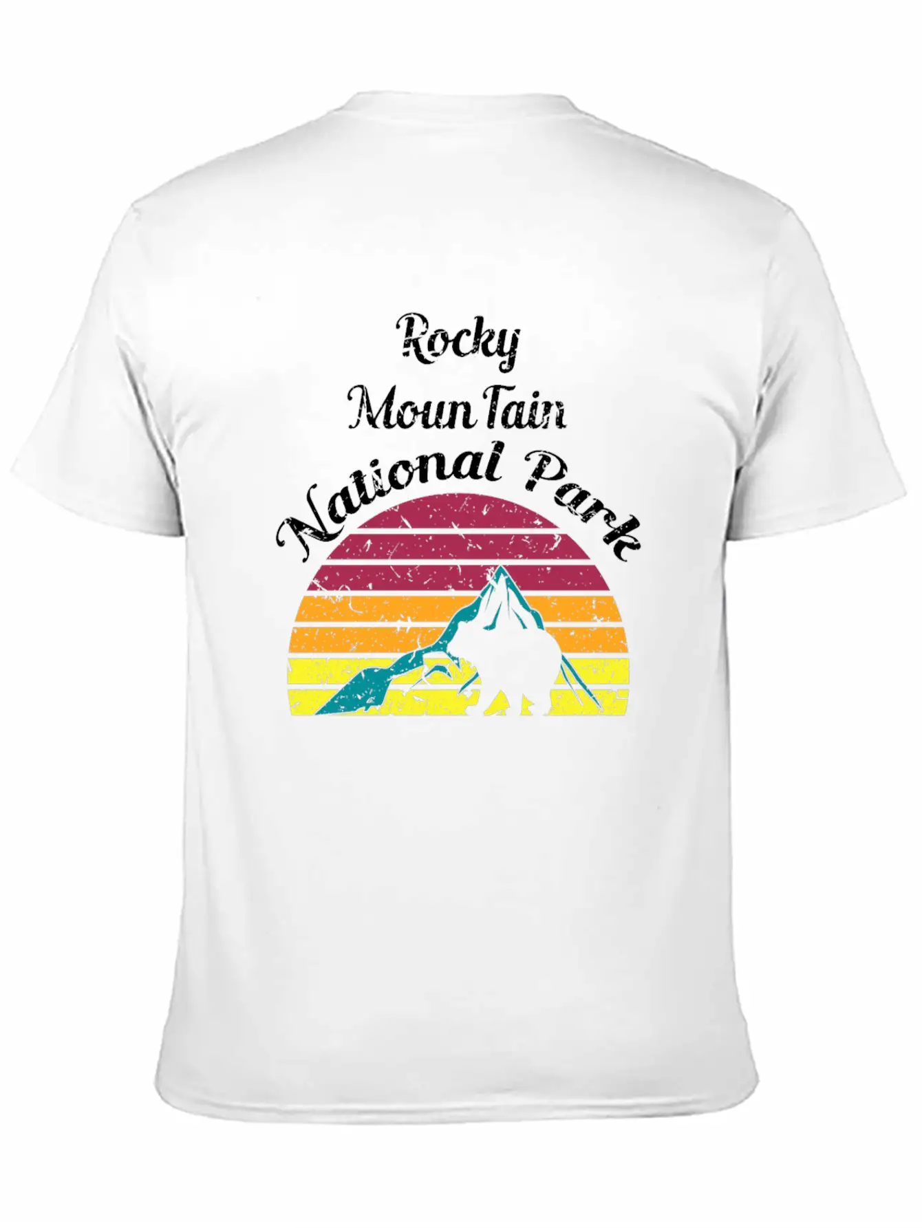 Rocky Mountain National Park Breathable Soft Cotton T-Shirt – Timeless Casual Look