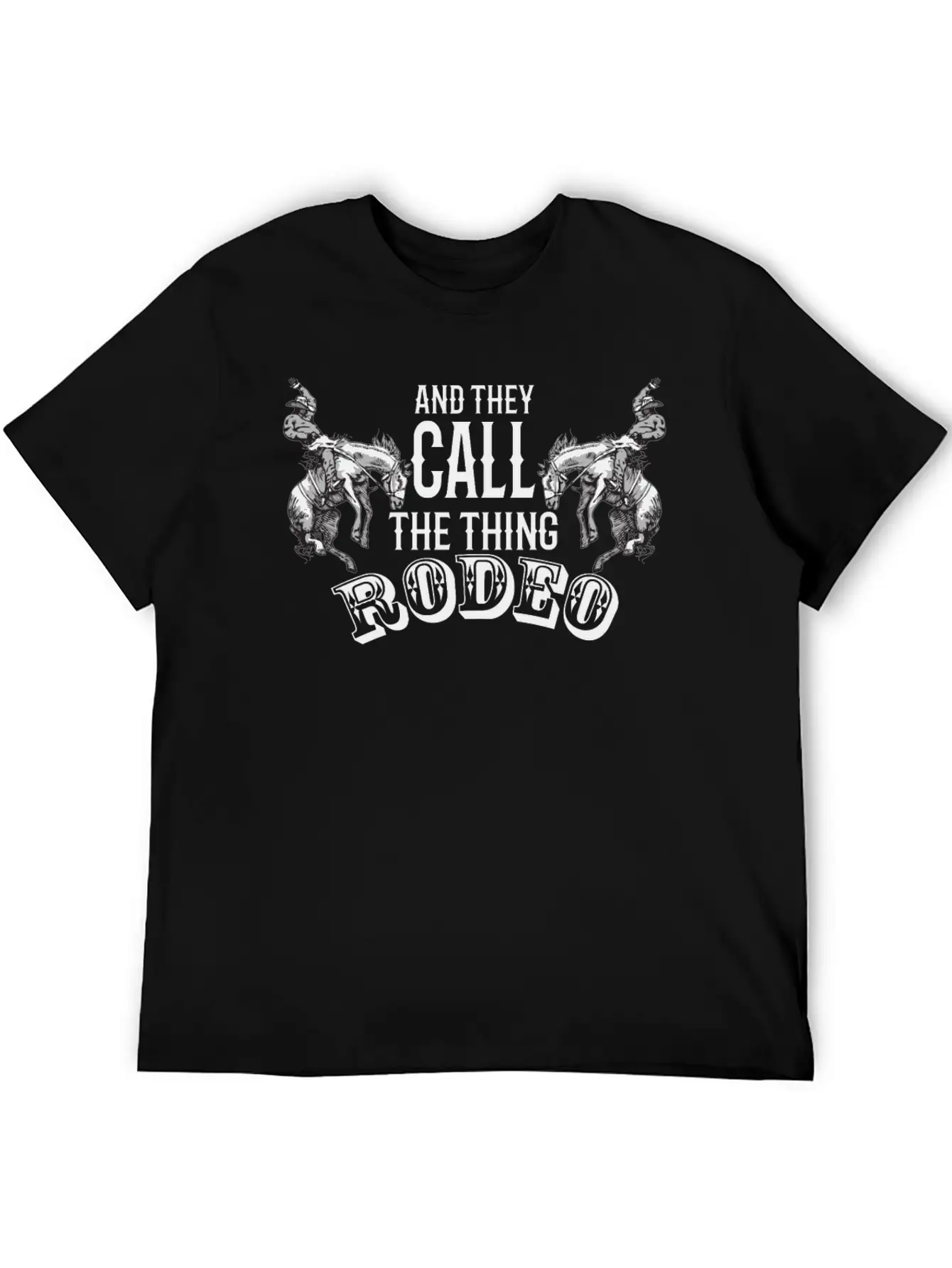 Rodeo, Embellishments, Country, Cowboys Unisex Short Sleeve Soft Cotton T-Shirt – Casual Everyday Wear