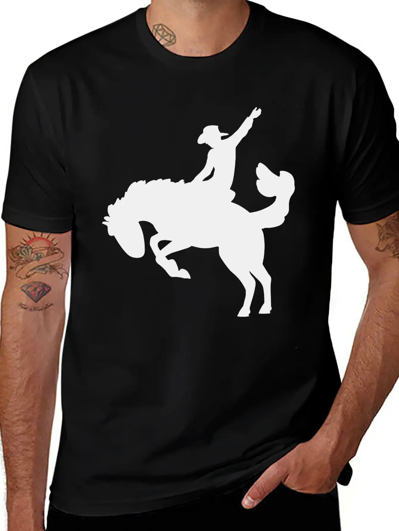 Rodeo Rider Unisex Short Sleeve Soft Cotton T-Shirt – Casual Everyday Wear