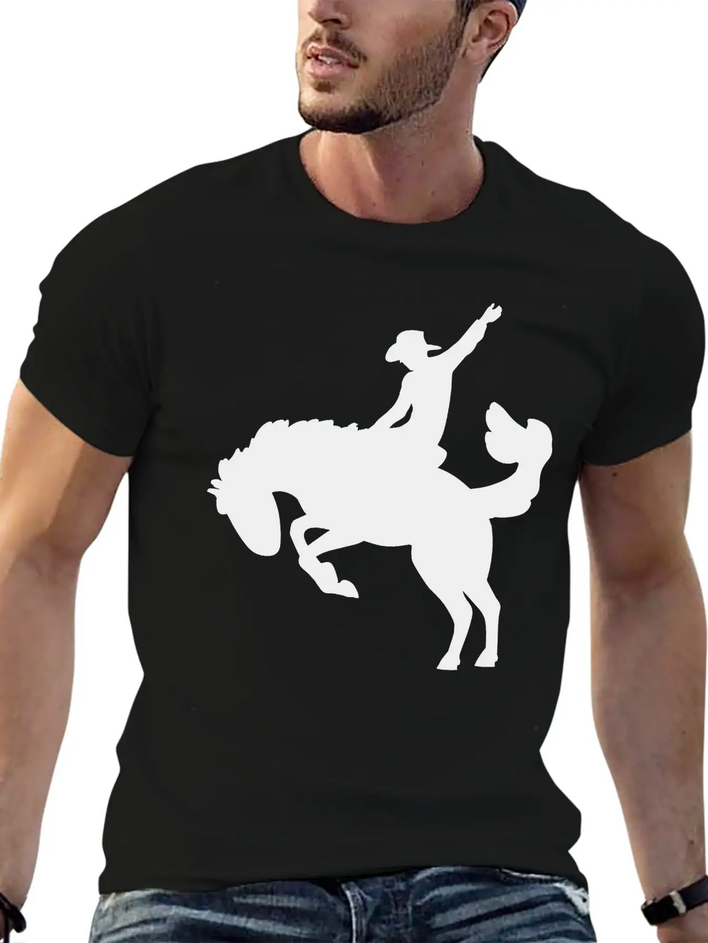 Rodeo Rider Unisex Short Sleeve Soft Cotton T-Shirt – Casual Everyday Wear
