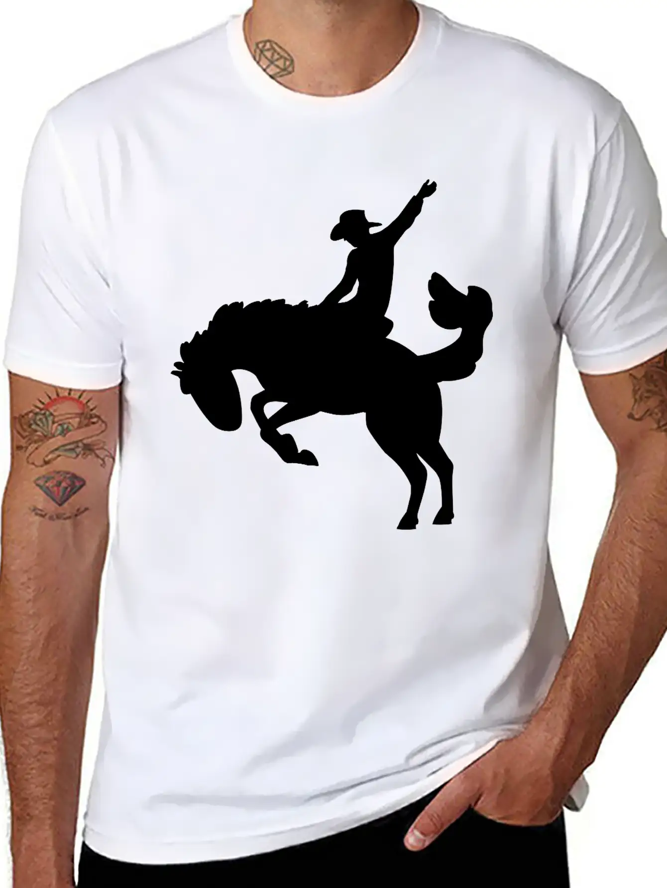 Rodeo Rider Unisex Short Sleeve Soft Cotton T-Shirt – Casual Everyday Wear