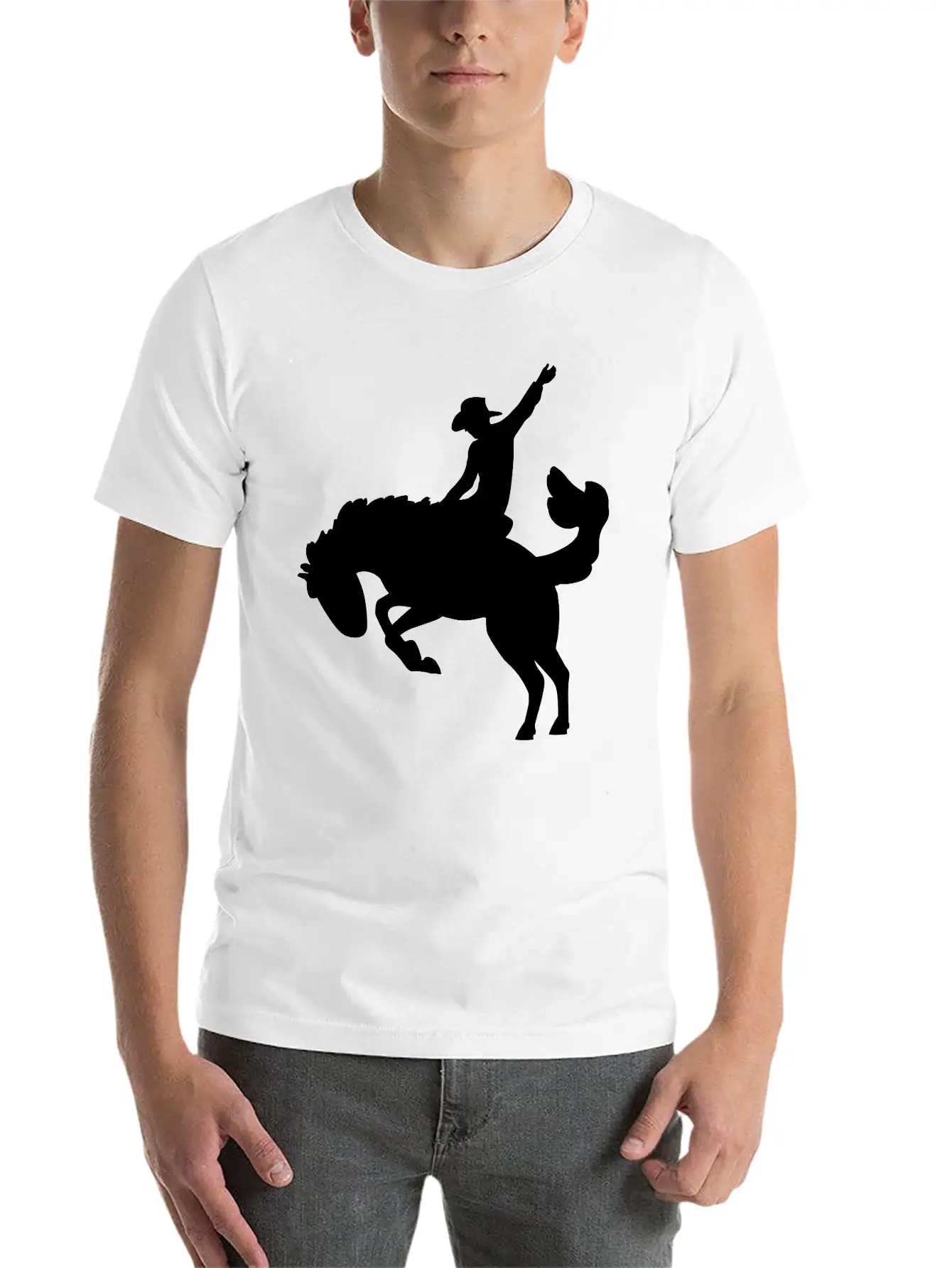 Rodeo Rider Unisex Short Sleeve Soft Cotton T-Shirt – Casual Everyday Wear
