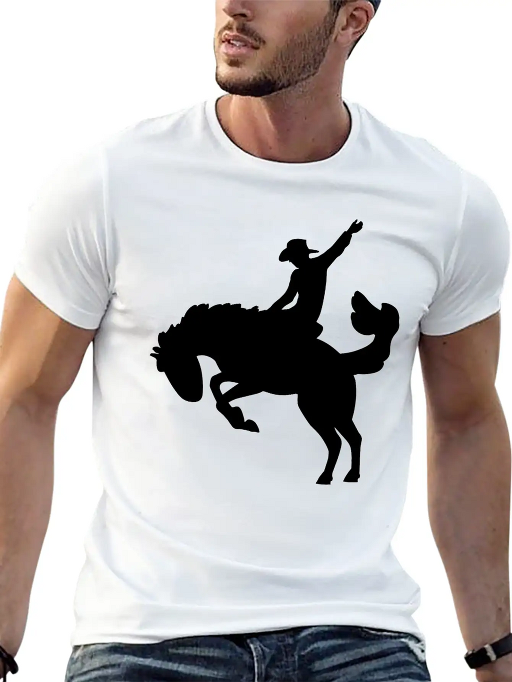Rodeo Rider Unisex Short Sleeve Soft Cotton T-Shirt – Casual Everyday Wear