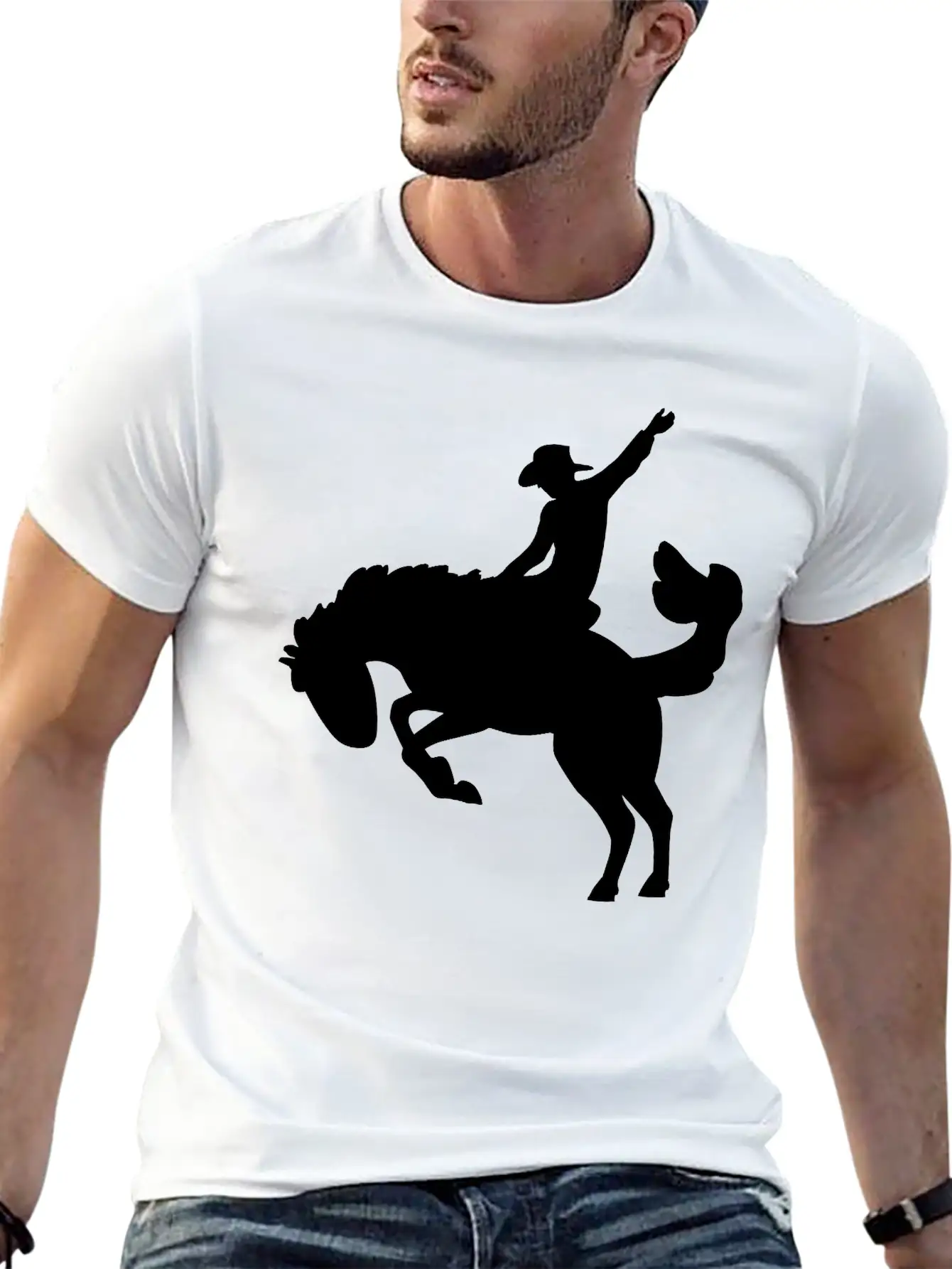Rodeo Rider Unisex Short Sleeve Soft Cotton T-Shirt – Casual Everyday Wear