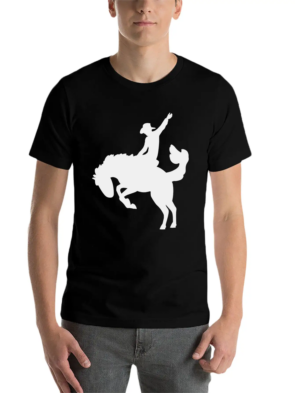 Rodeo Rider Unisex Short Sleeve Soft Cotton T-Shirt – Casual Everyday Wear
