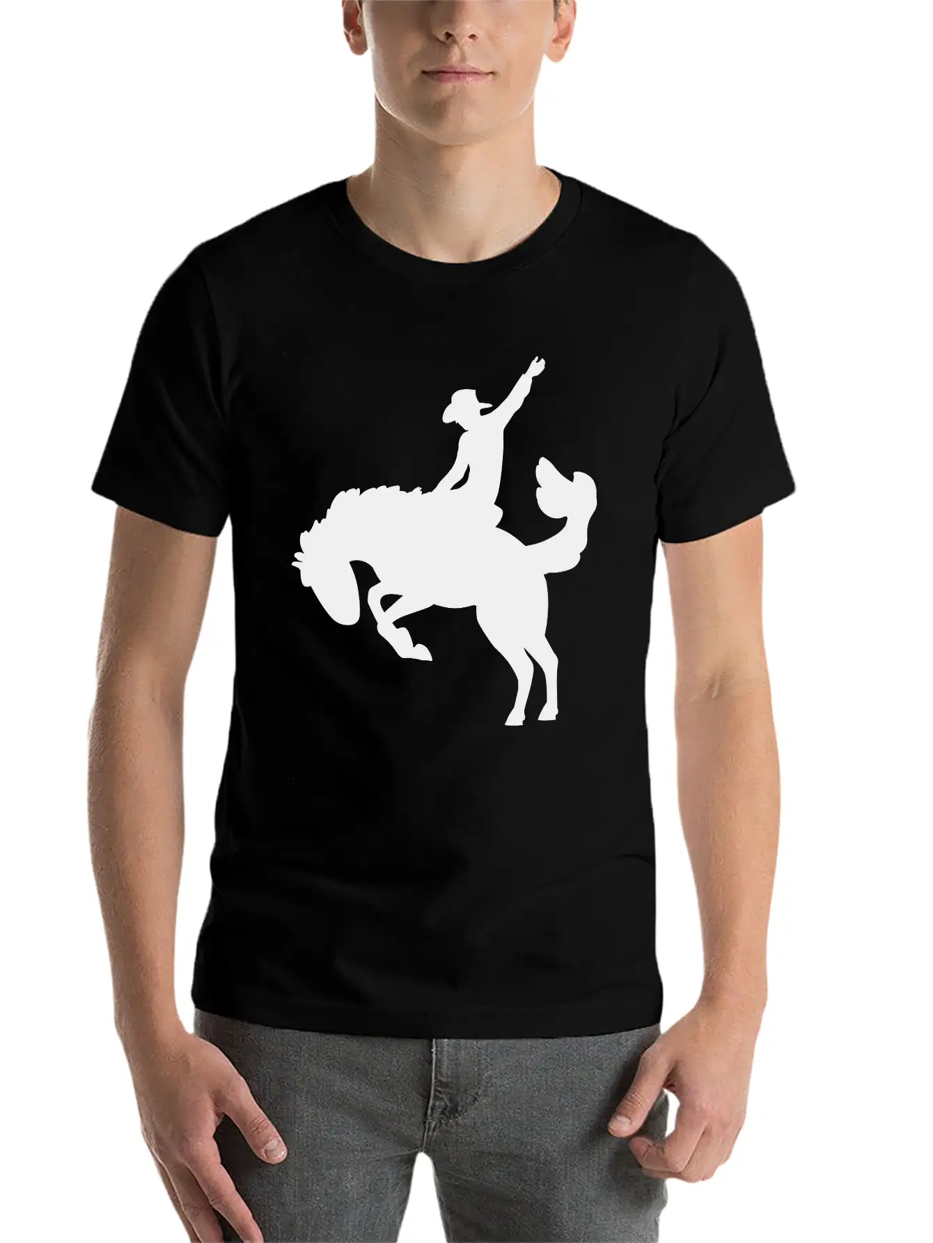 Rodeo Rider Unisex Short Sleeve Soft Cotton T-Shirt – Casual Everyday Wear
