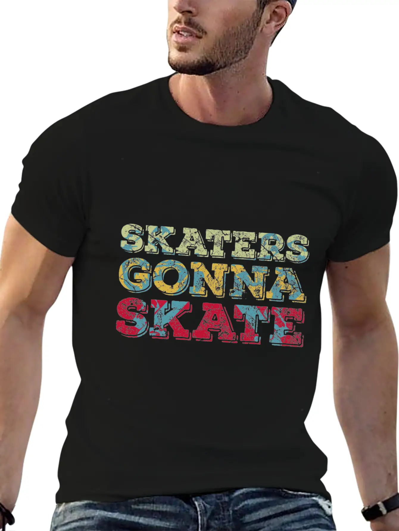 Roller Skater Retro Roller Skater Unisex Casual T-Shirt – Clean Design For Daily Comfort