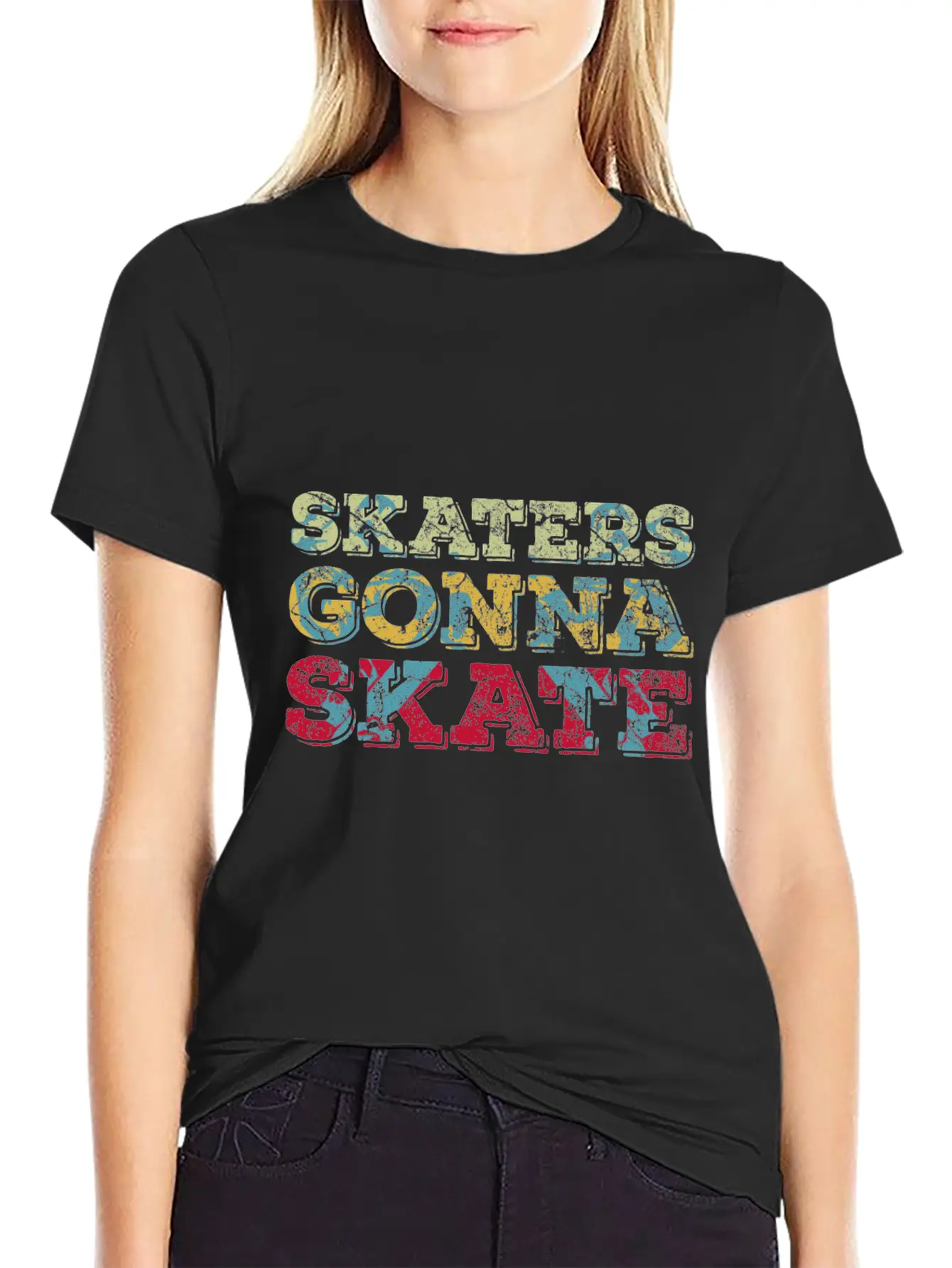 Roller Skater Retro Roller Skater Unisex Casual T-Shirt – Clean Design For Daily Comfort