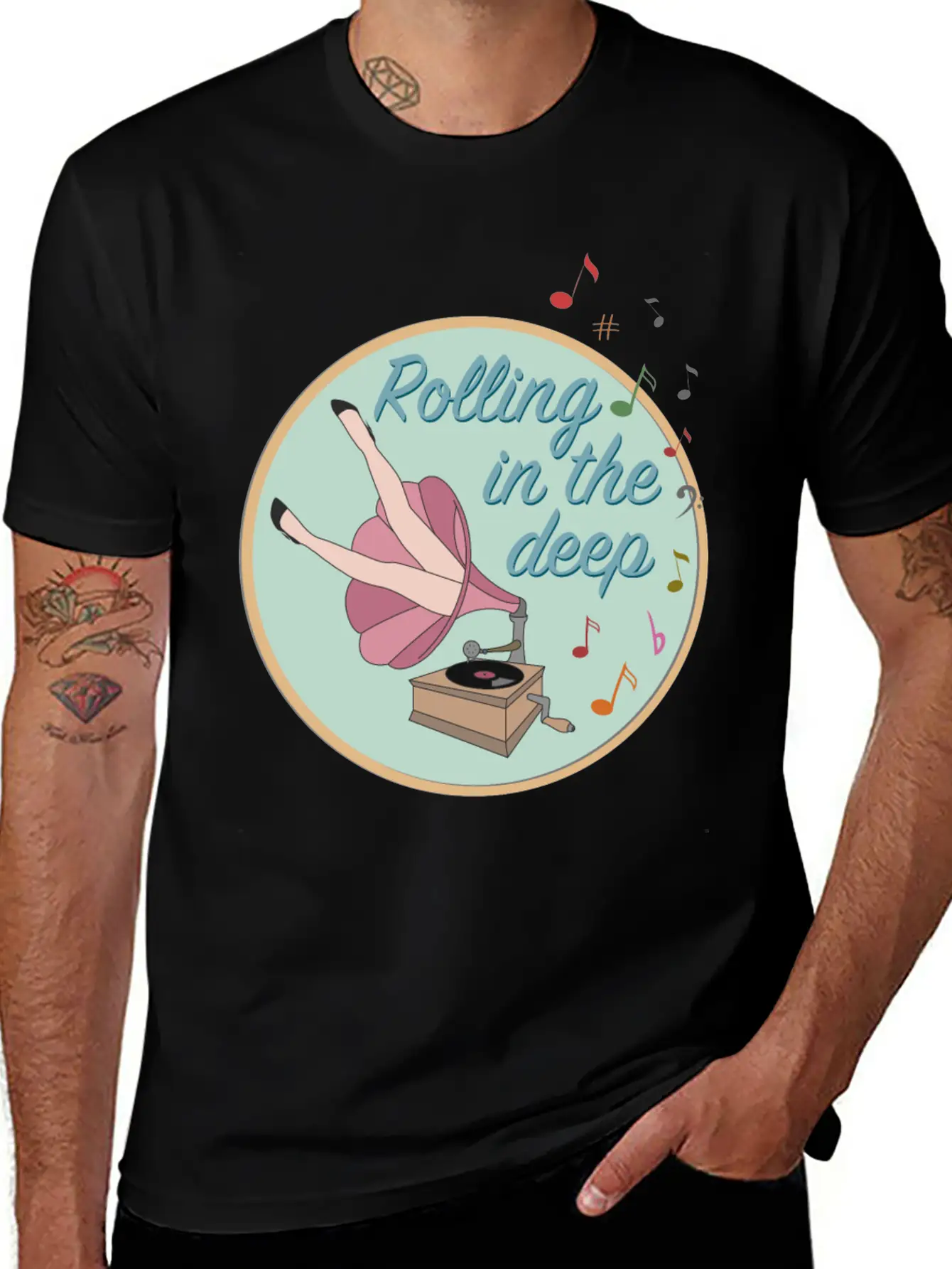 Rolling In The Deep Unisex Casual T-Shirt – Clean Design For Daily Comfort
