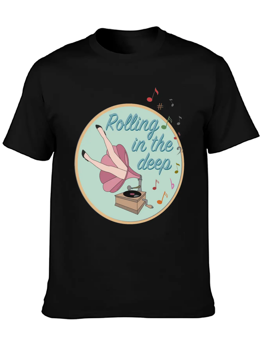 Rolling In The Deep Unisex Casual T-Shirt – Clean Design For Daily Comfort