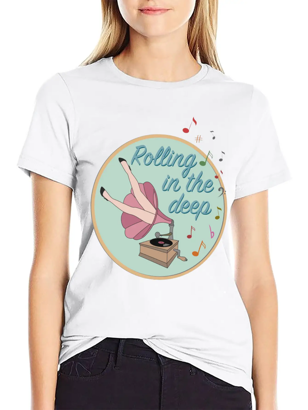 Rolling In The Deep Unisex Casual T-Shirt – Clean Design For Daily Comfort