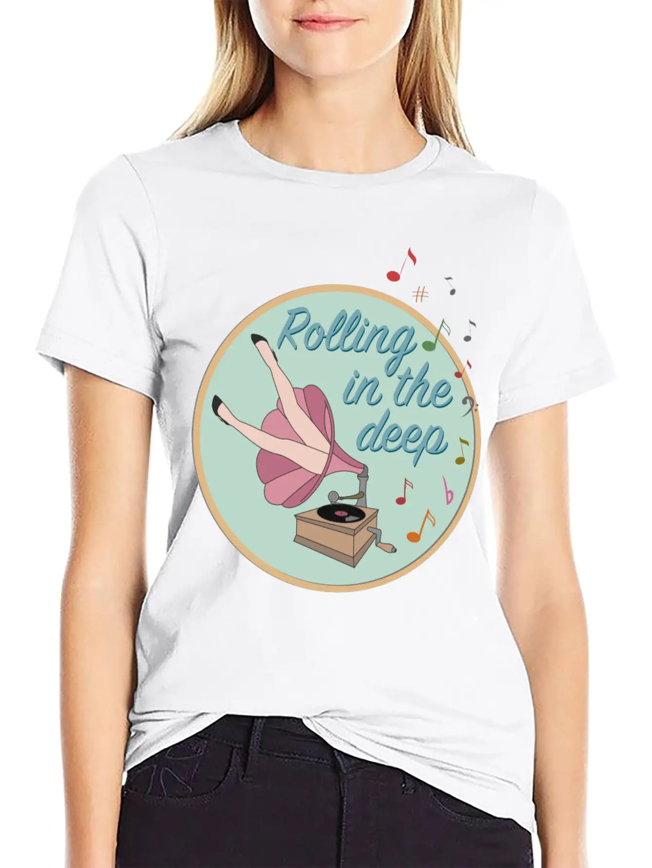 Rolling In The Deep Unisex Casual T-Shirt – Clean Design For Daily Comfort