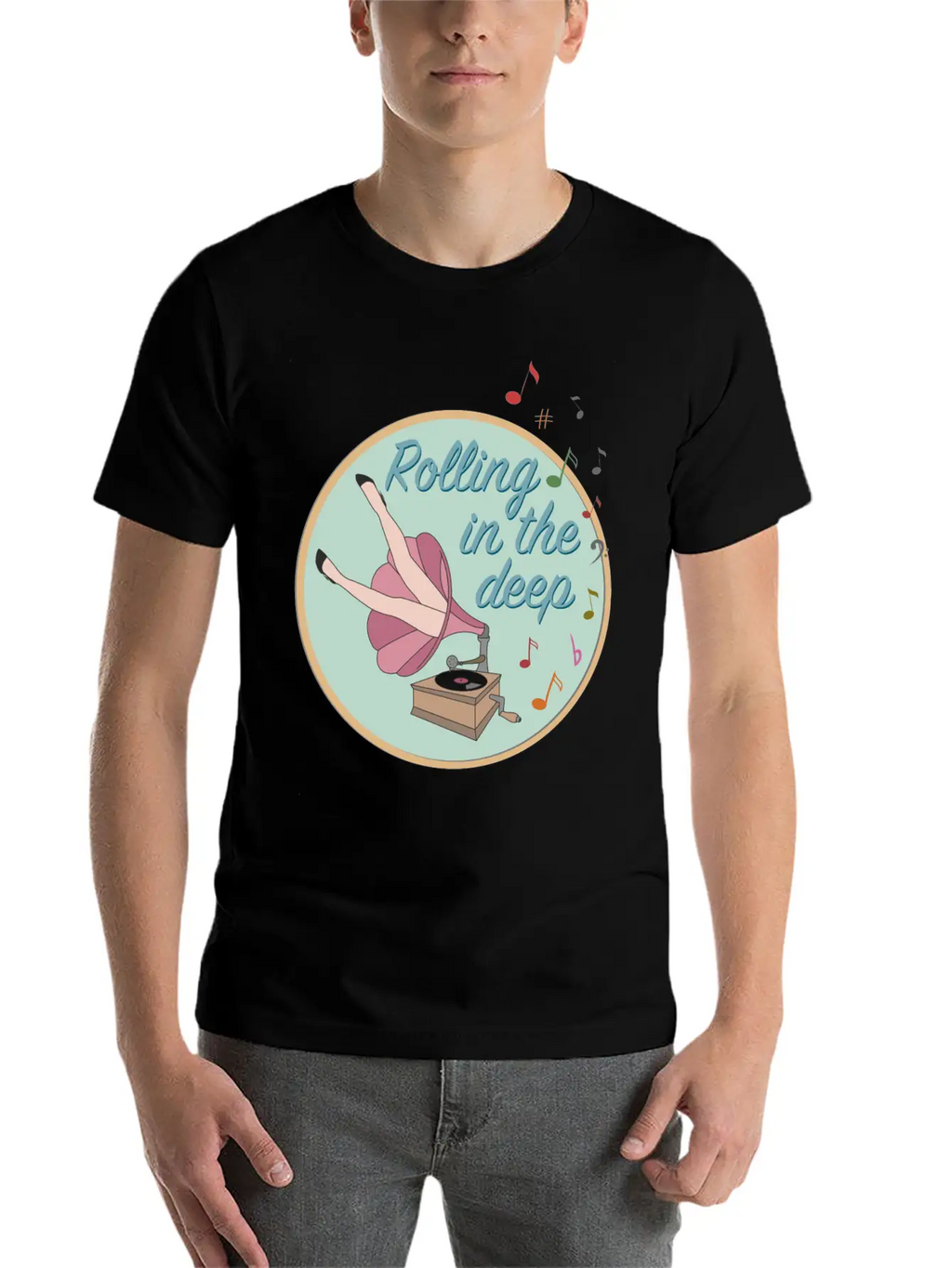 Rolling In The Deep Unisex Casual T-Shirt – Clean Design For Daily Comfort