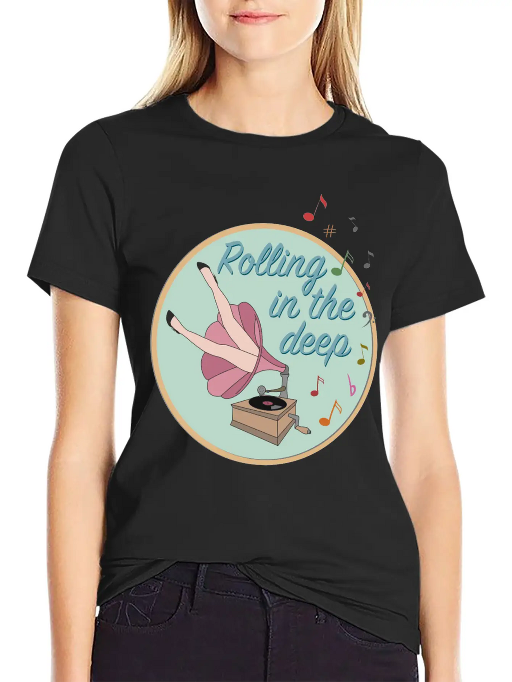 Rolling In The Deep Unisex Casual T-Shirt – Clean Design For Daily Comfort