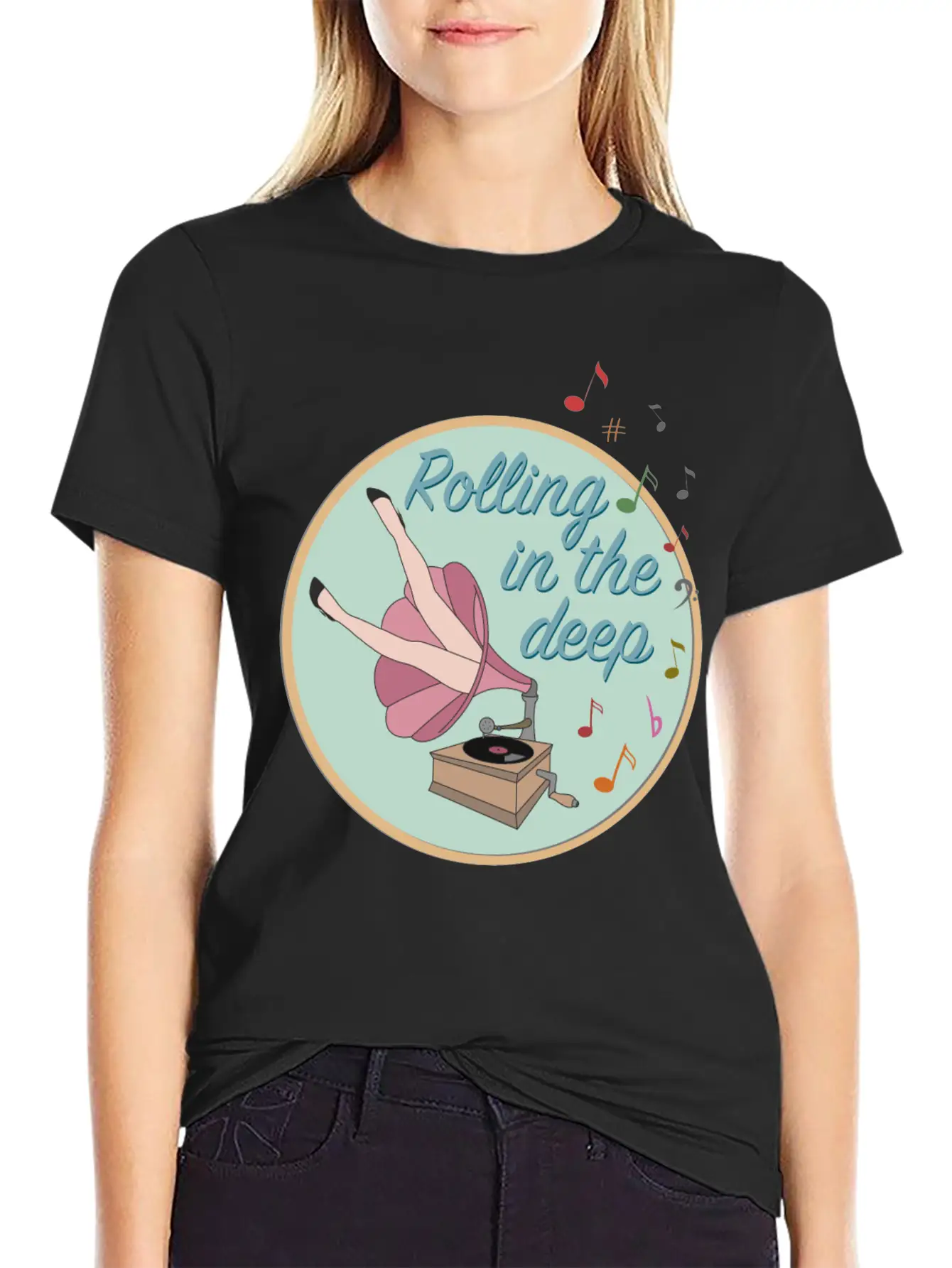 Rolling In The Deep Unisex Casual T-Shirt – Clean Design For Daily Comfort