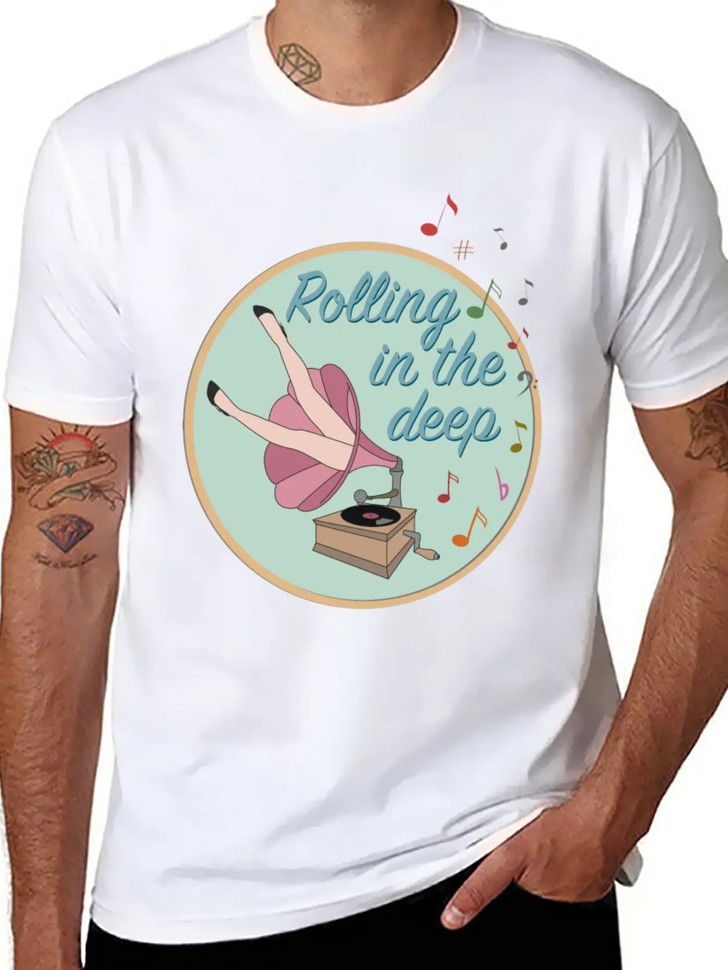 Rolling In The Deep Unisex Casual T-Shirt – Clean Design For Daily Comfort