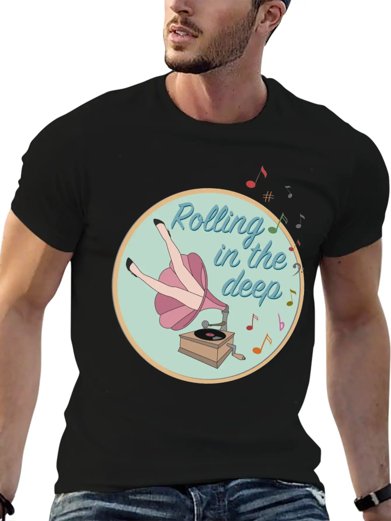 Rolling In The Deep Unisex Casual T-Shirt – Clean Design For Daily Comfort
