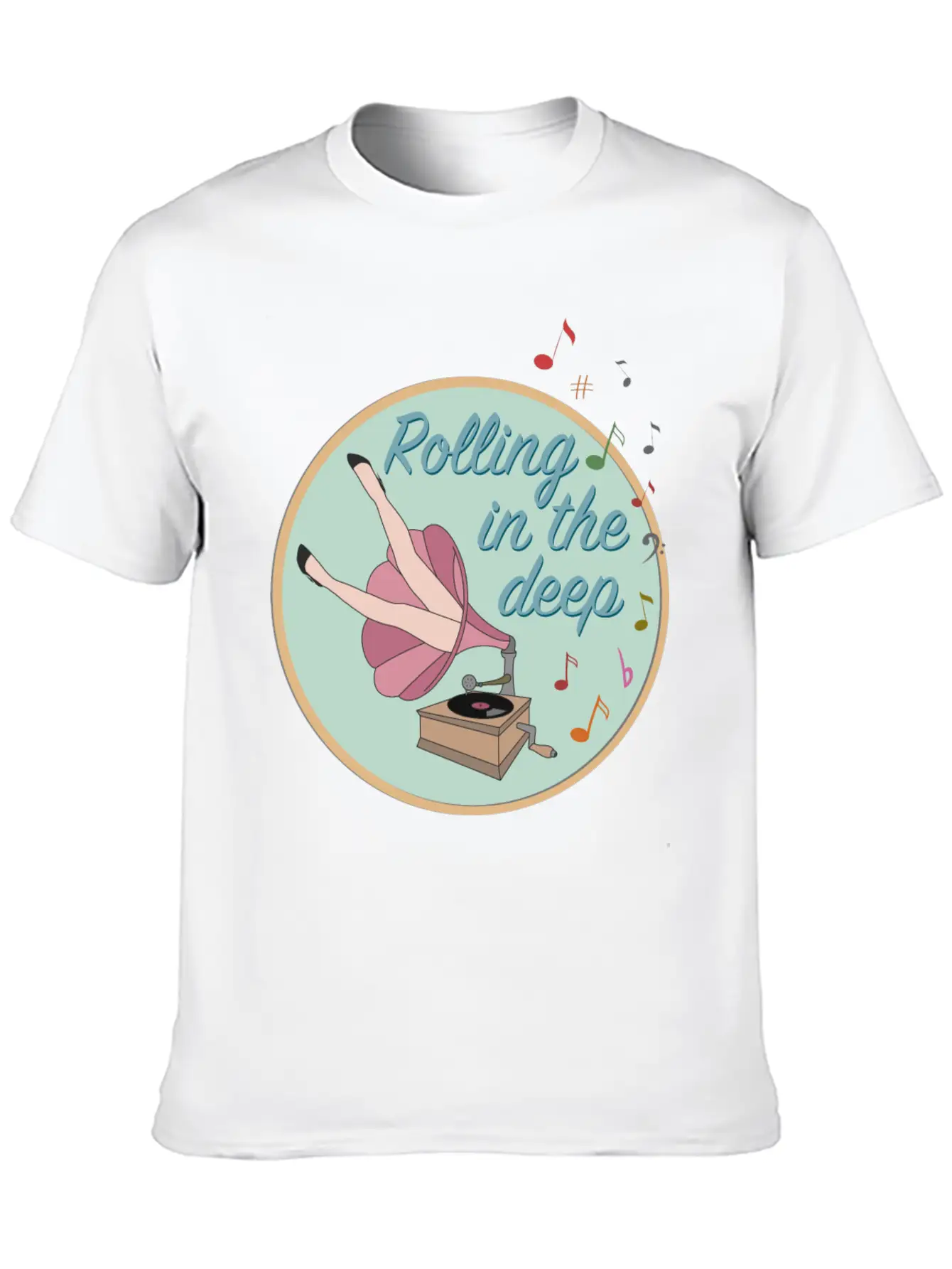 Rolling In The Deep Unisex Casual T-Shirt – Clean Design For Daily Comfort