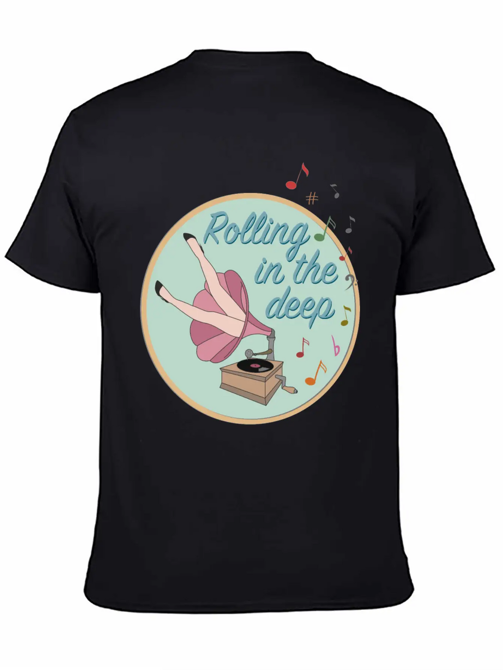Rolling In The Deep Unisex Casual T-Shirt – Clean Design For Daily Comfort