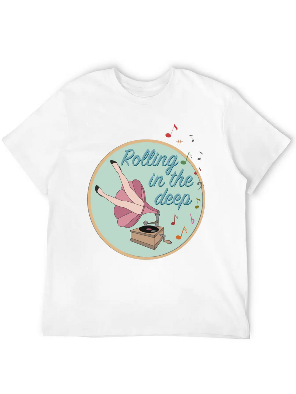 Rolling In The Deep Unisex Casual T-Shirt – Clean Design For Daily Comfort