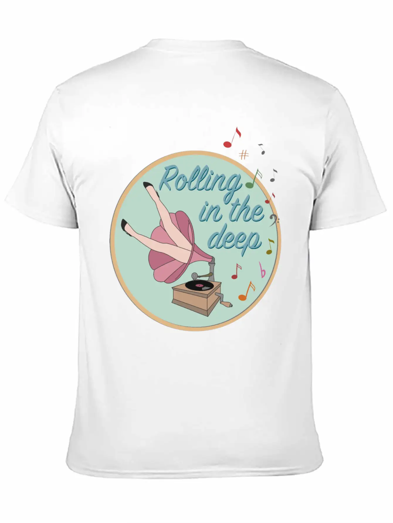 Rolling In The Deep Unisex Casual T-Shirt – Clean Design For Daily Comfort