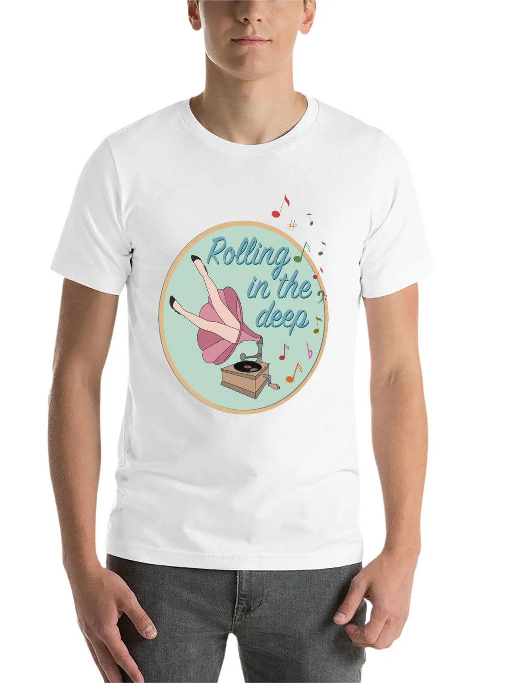 Rolling In The Deep Unisex Casual T-Shirt – Clean Design For Daily Comfort
