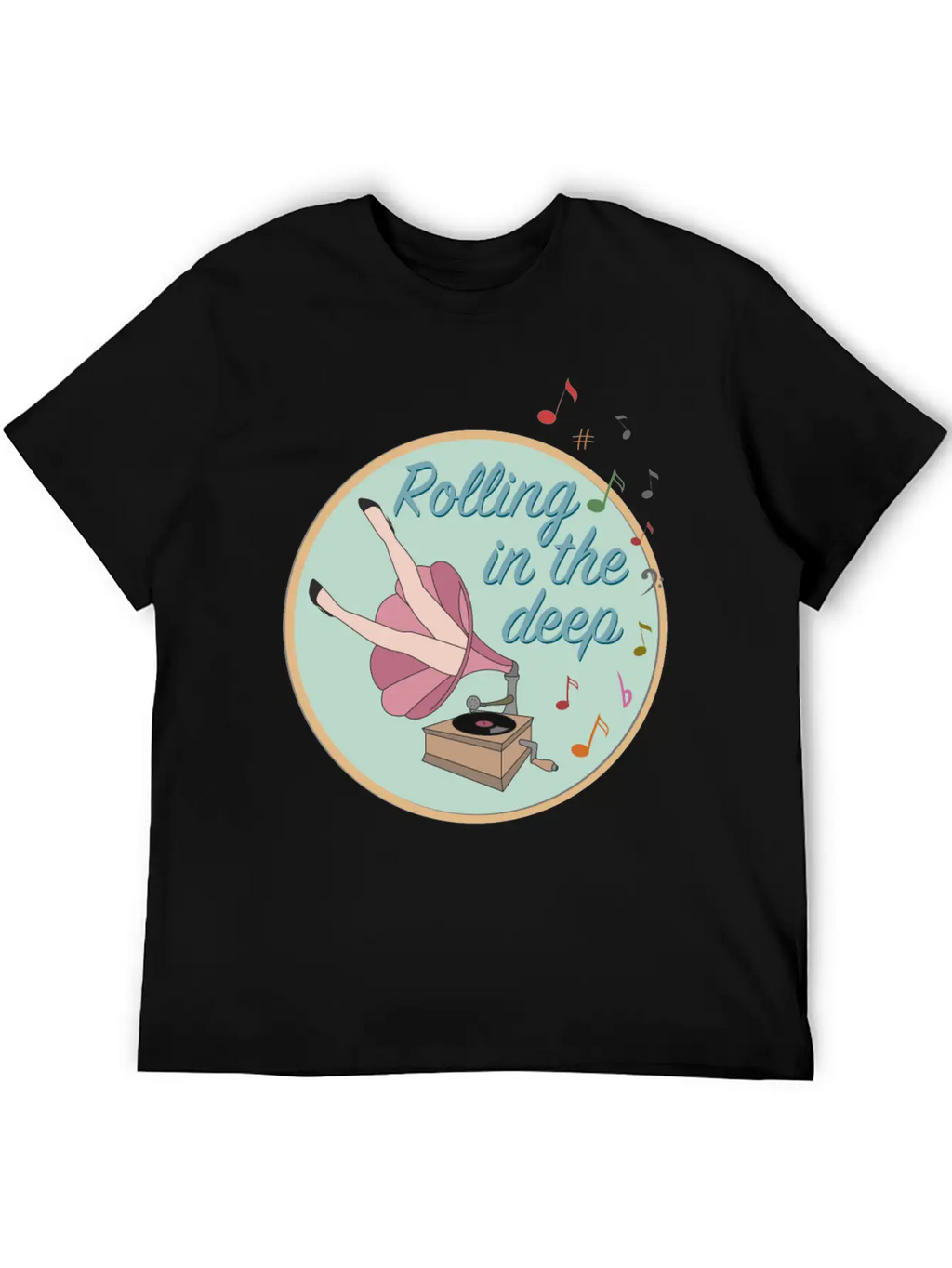 Rolling In The Deep Unisex Casual T-Shirt – Clean Design For Daily Comfort