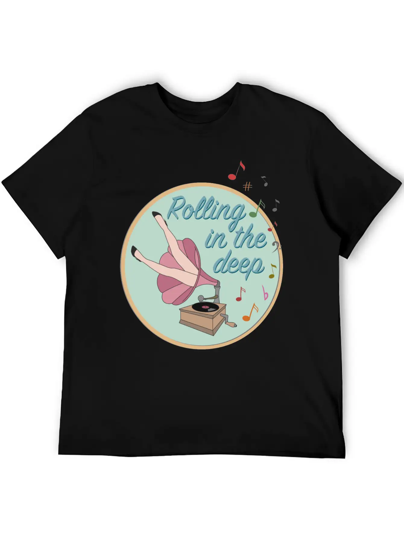 Rolling In The Deep Unisex Casual T-Shirt – Clean Design For Daily Comfort
