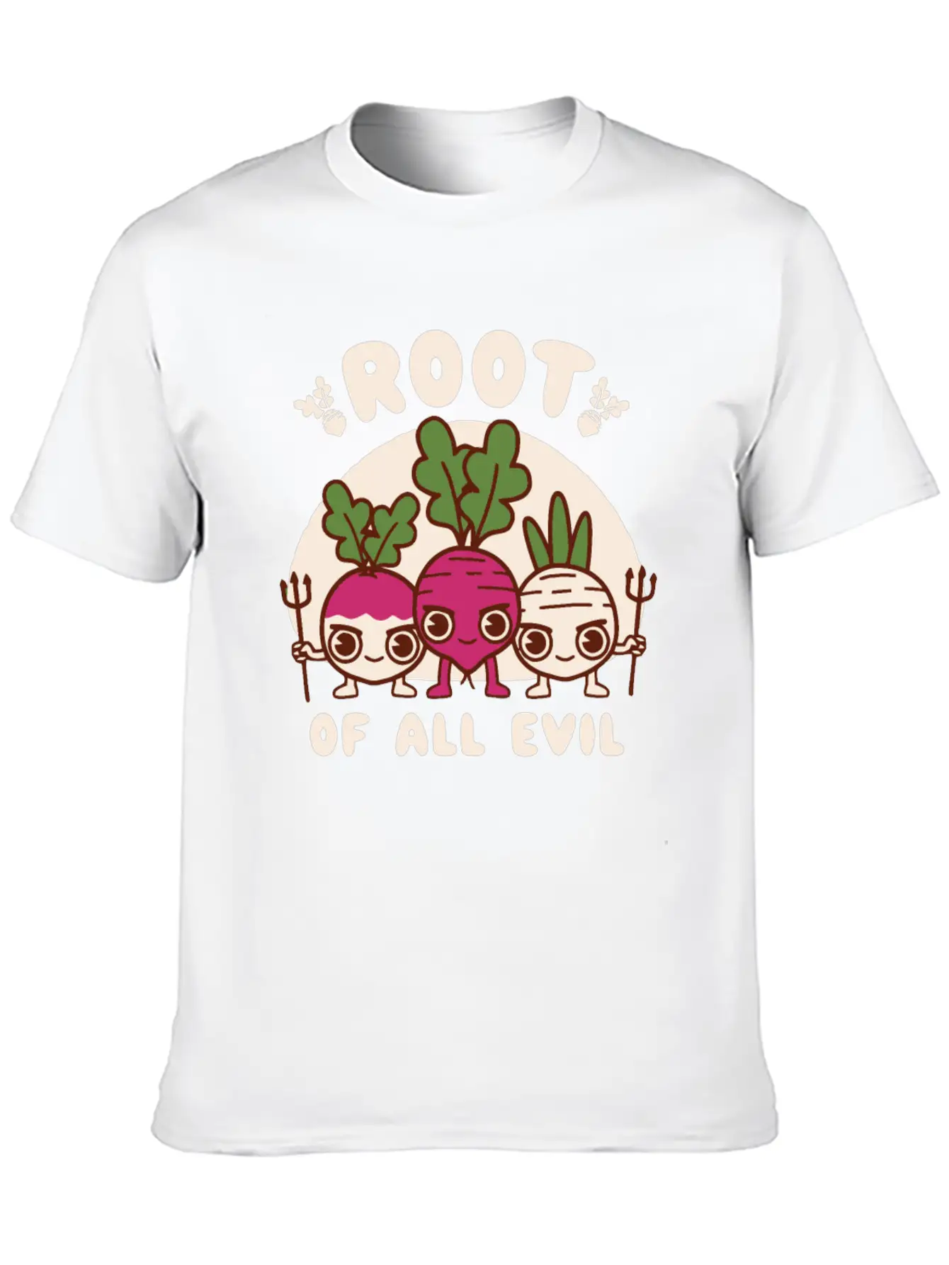 Root Of All Evil Unisex Casual T-Shirt – Clean Design For Daily Comfort
