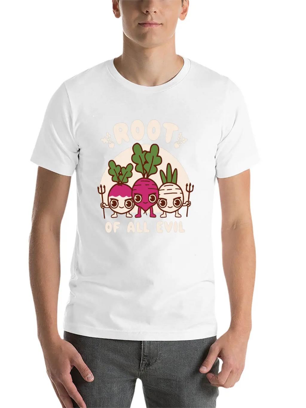 Root Of All Evil Unisex Casual T-Shirt – Clean Design For Daily Comfort
