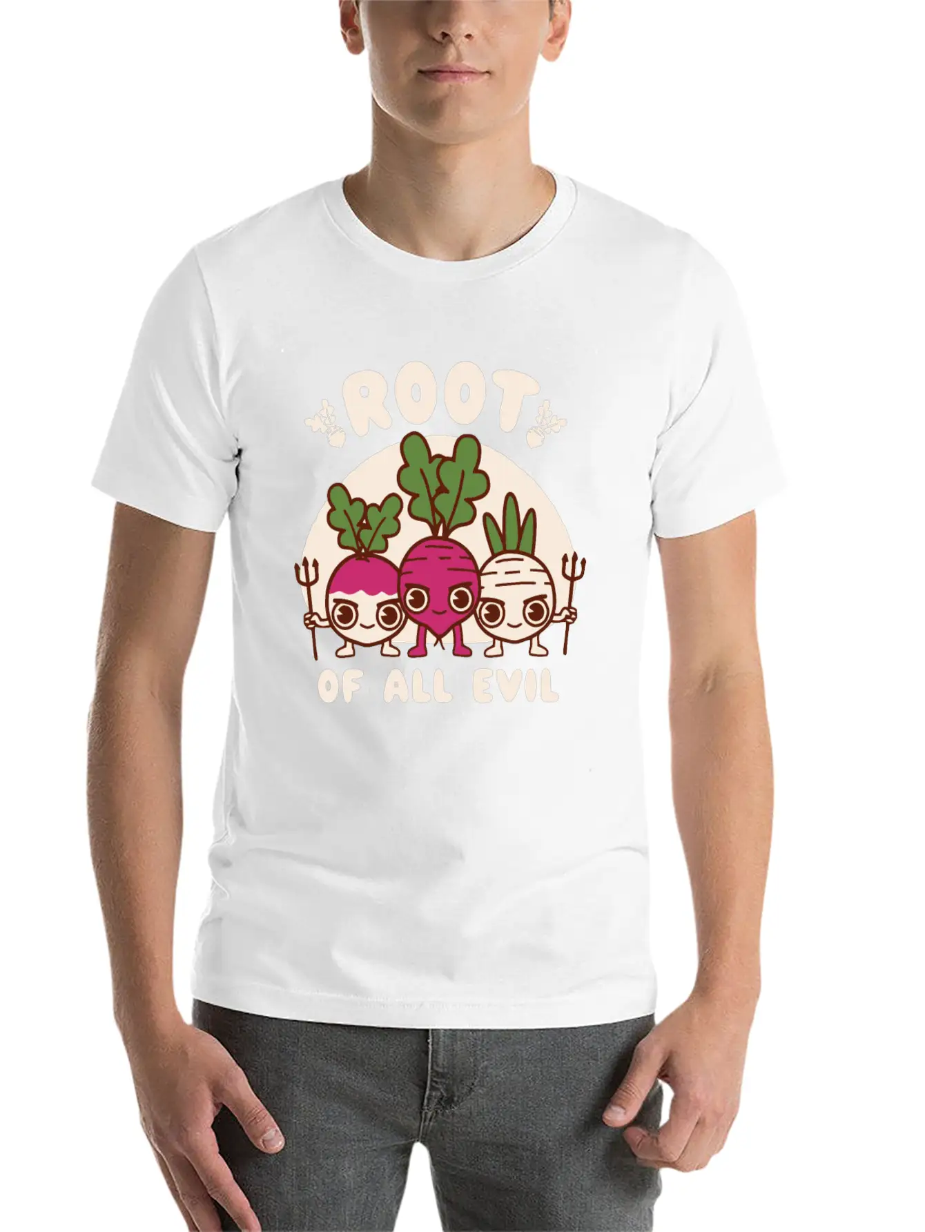 Root Of All Evil Unisex Casual T-Shirt – Clean Design For Daily Comfort