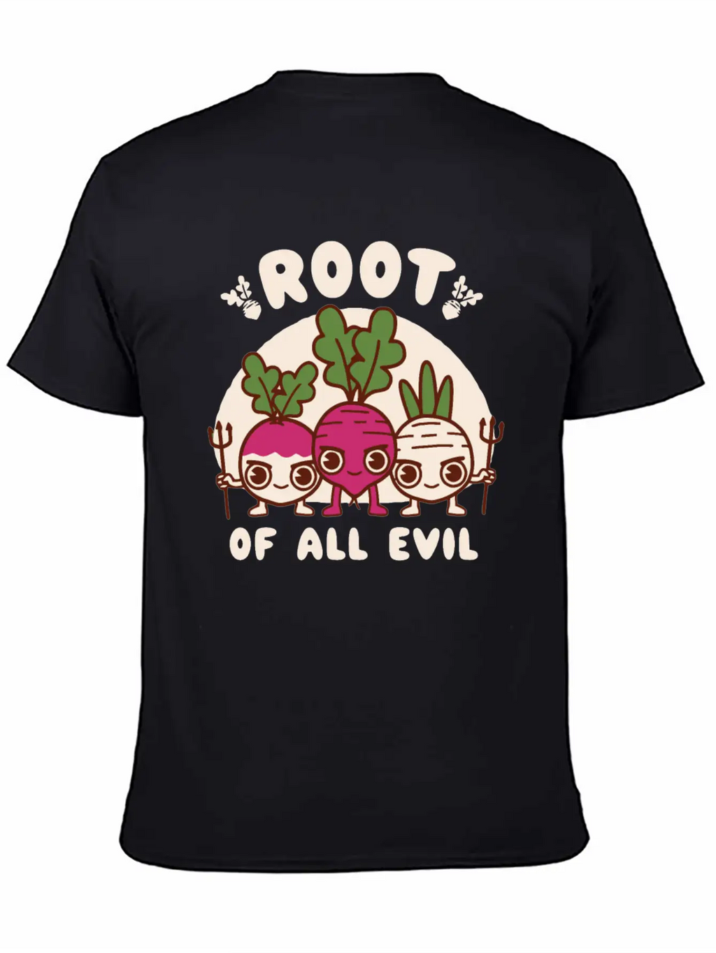Root Of All Evil Unisex Casual T-Shirt – Clean Design For Daily Comfort