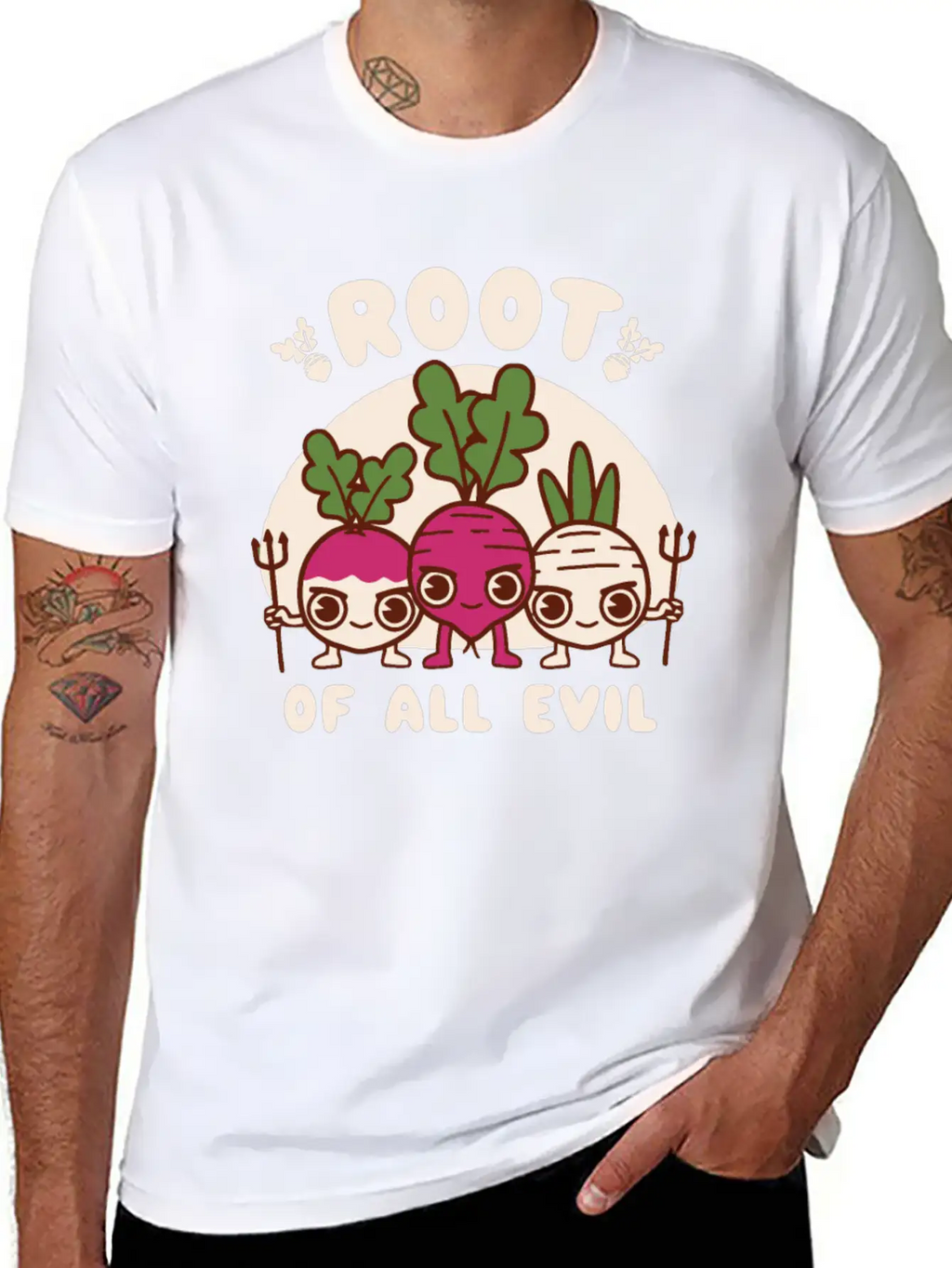 Root Of All Evil Unisex Casual T-Shirt – Clean Design For Daily Comfort