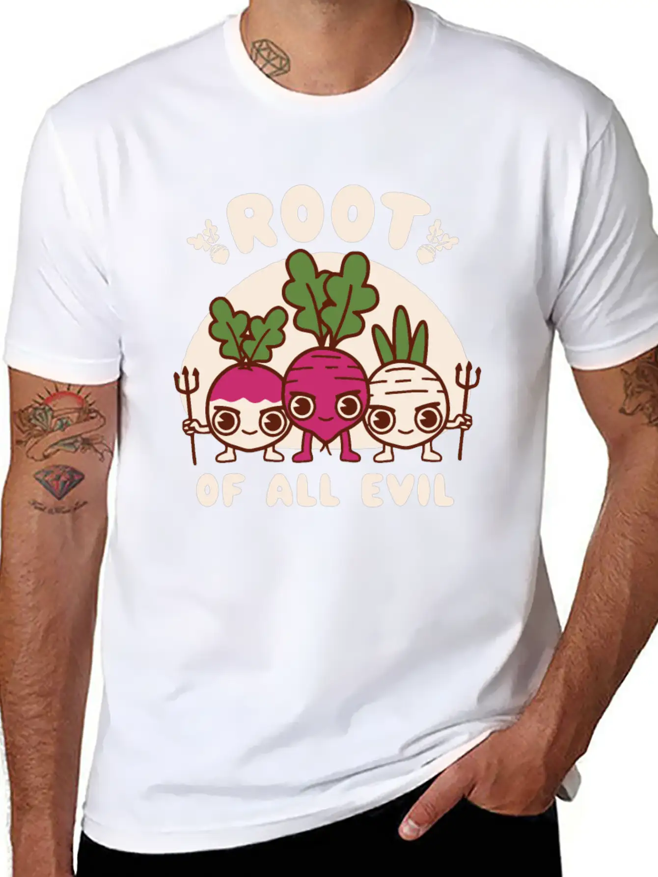 Root Of All Evil Unisex Casual T-Shirt – Clean Design For Daily Comfort