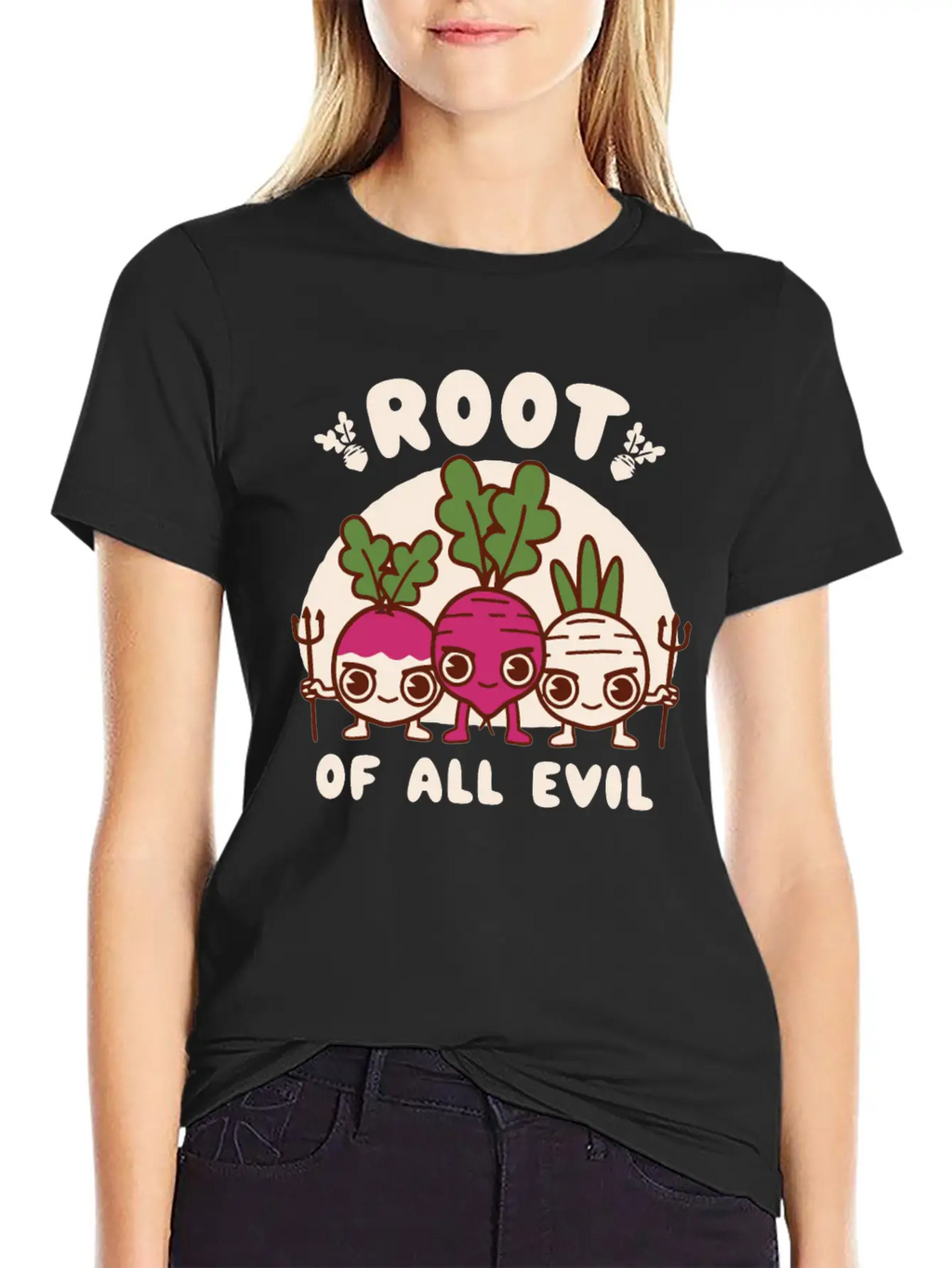Root Of All Evil Unisex Casual T-Shirt – Clean Design For Daily Comfort