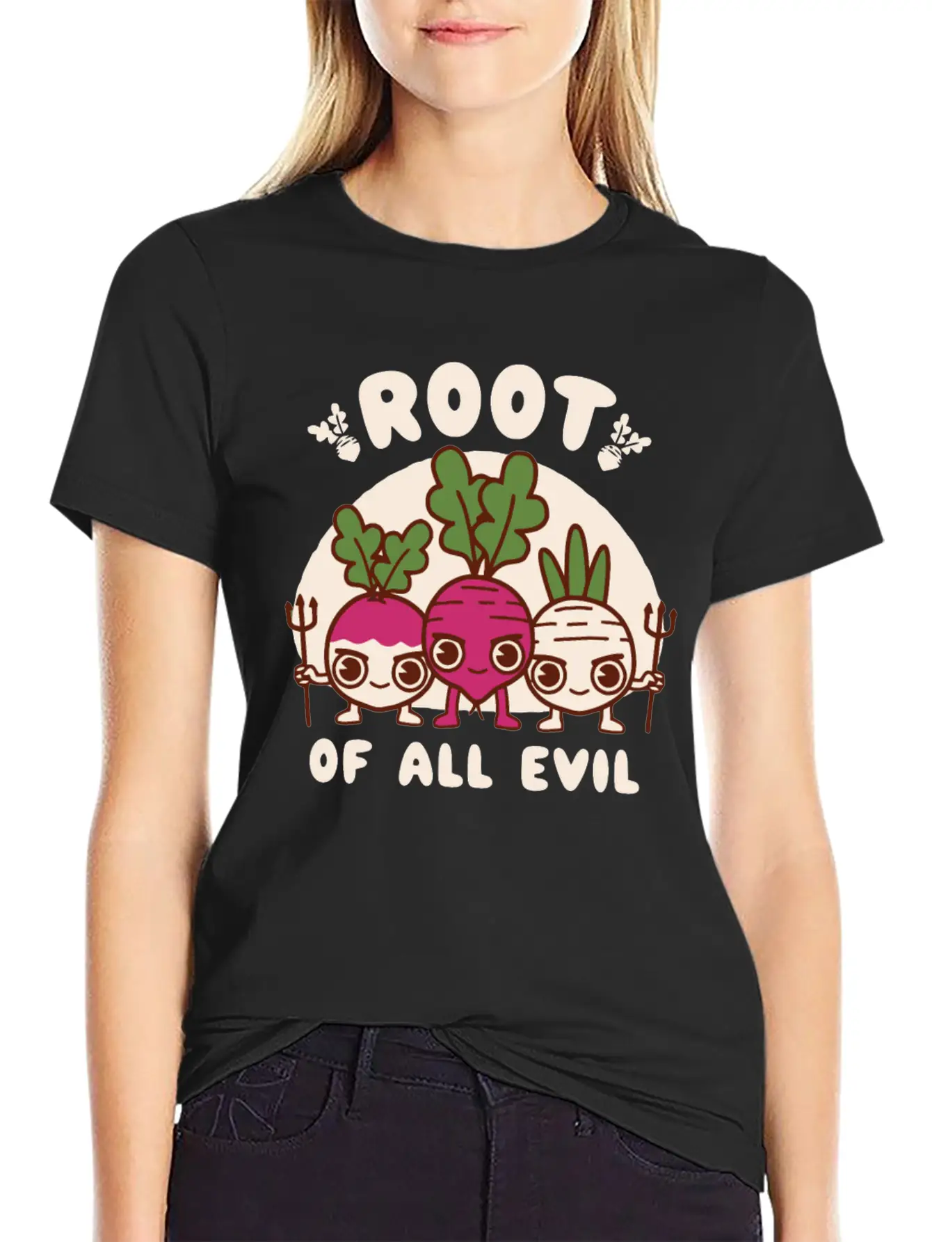 Root Of All Evil Unisex Casual T-Shirt – Clean Design For Daily Comfort