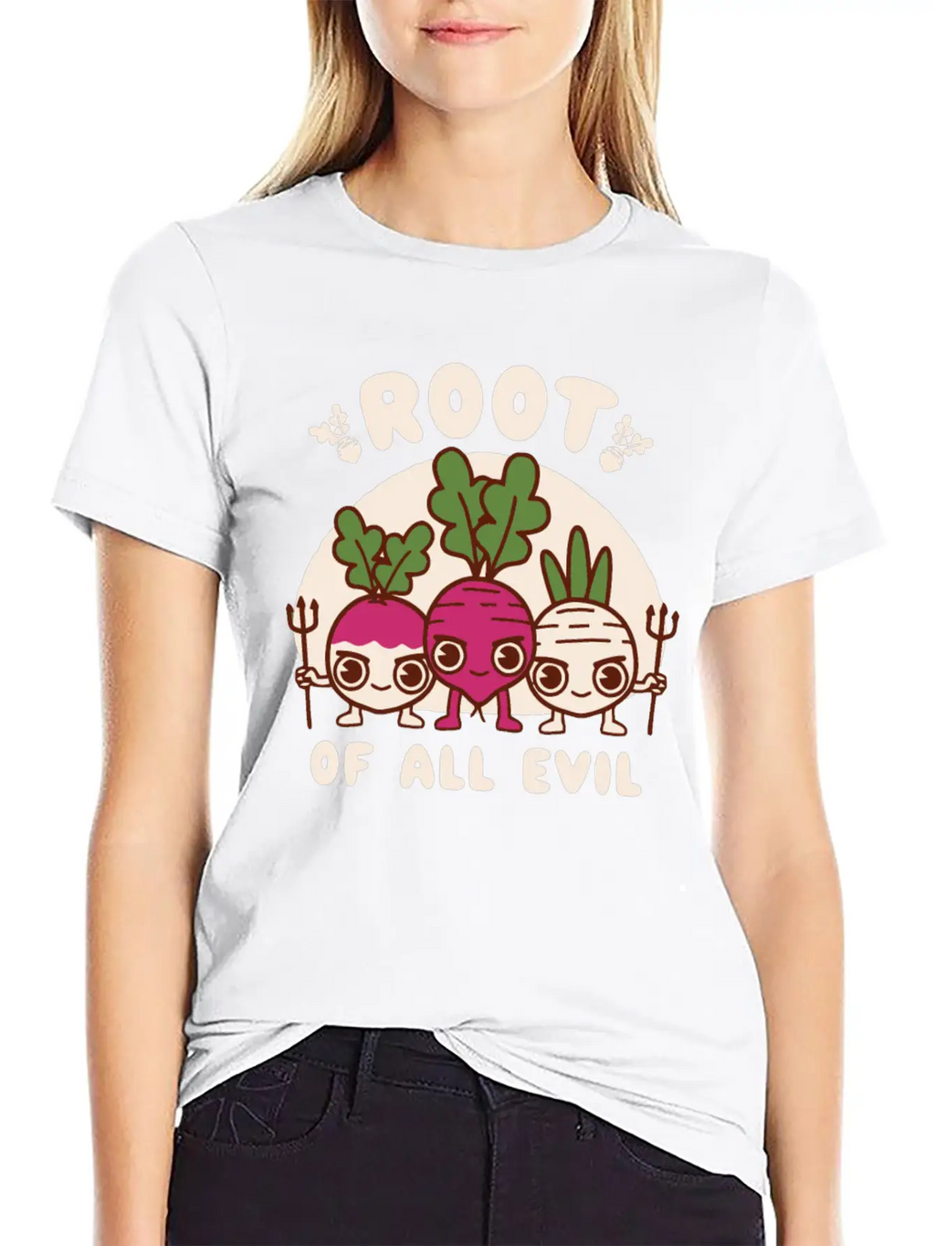 Root Of All Evil Unisex Casual T-Shirt – Clean Design For Daily Comfort