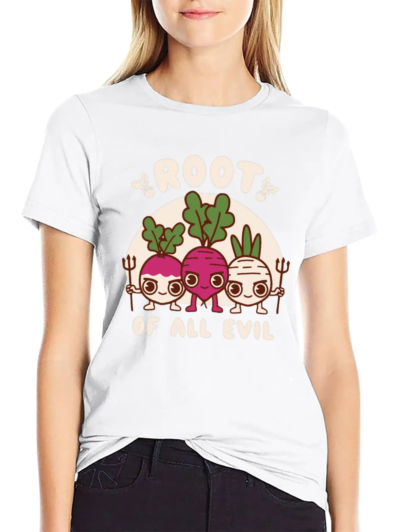 Root Of All Evil Unisex Casual T-Shirt – Clean Design For Daily Comfort